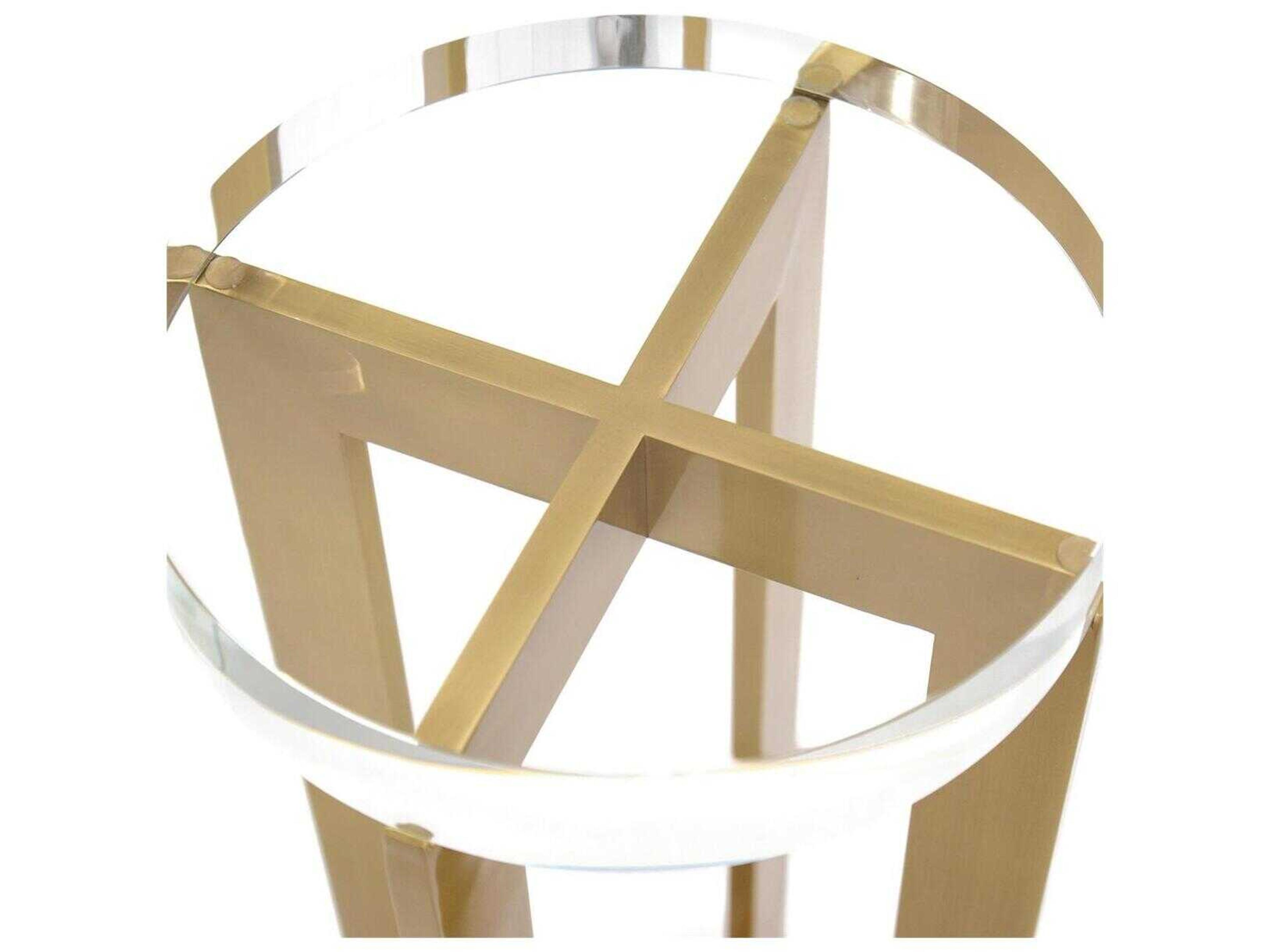 John Richard Mark McDowell Round Brass End Table