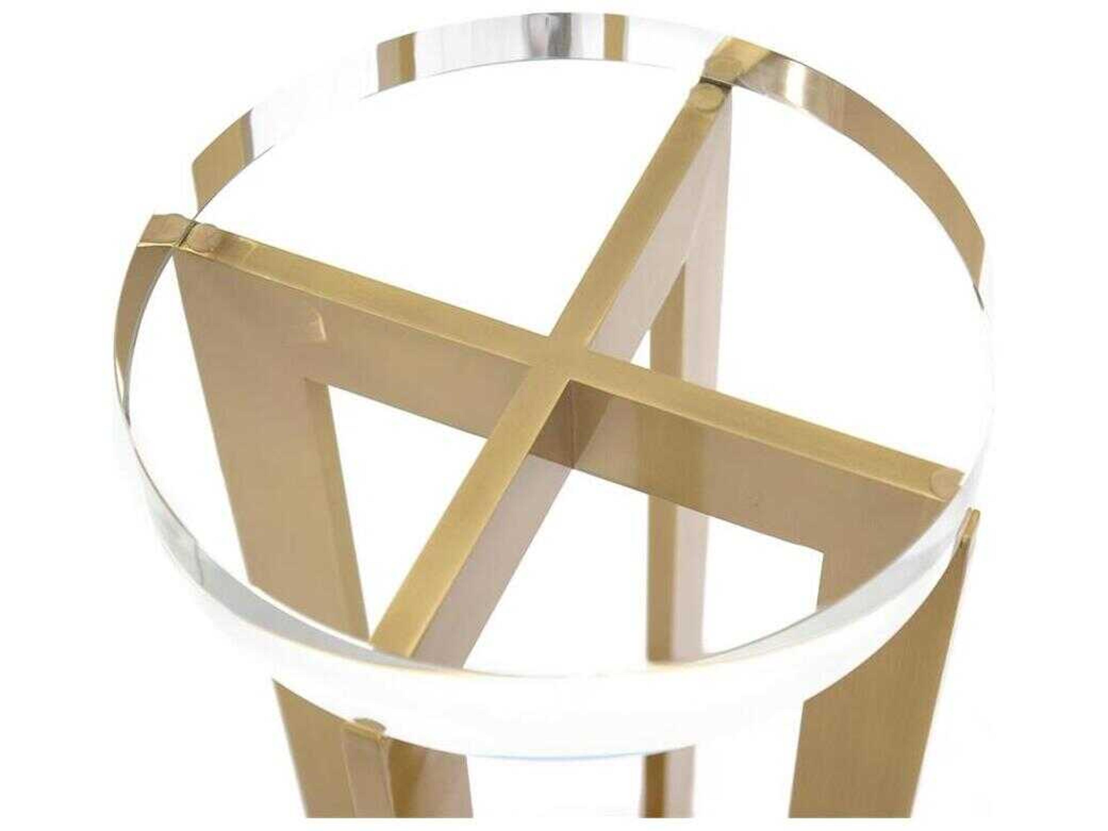 John Richard Mark McDowell Round Brass End Table