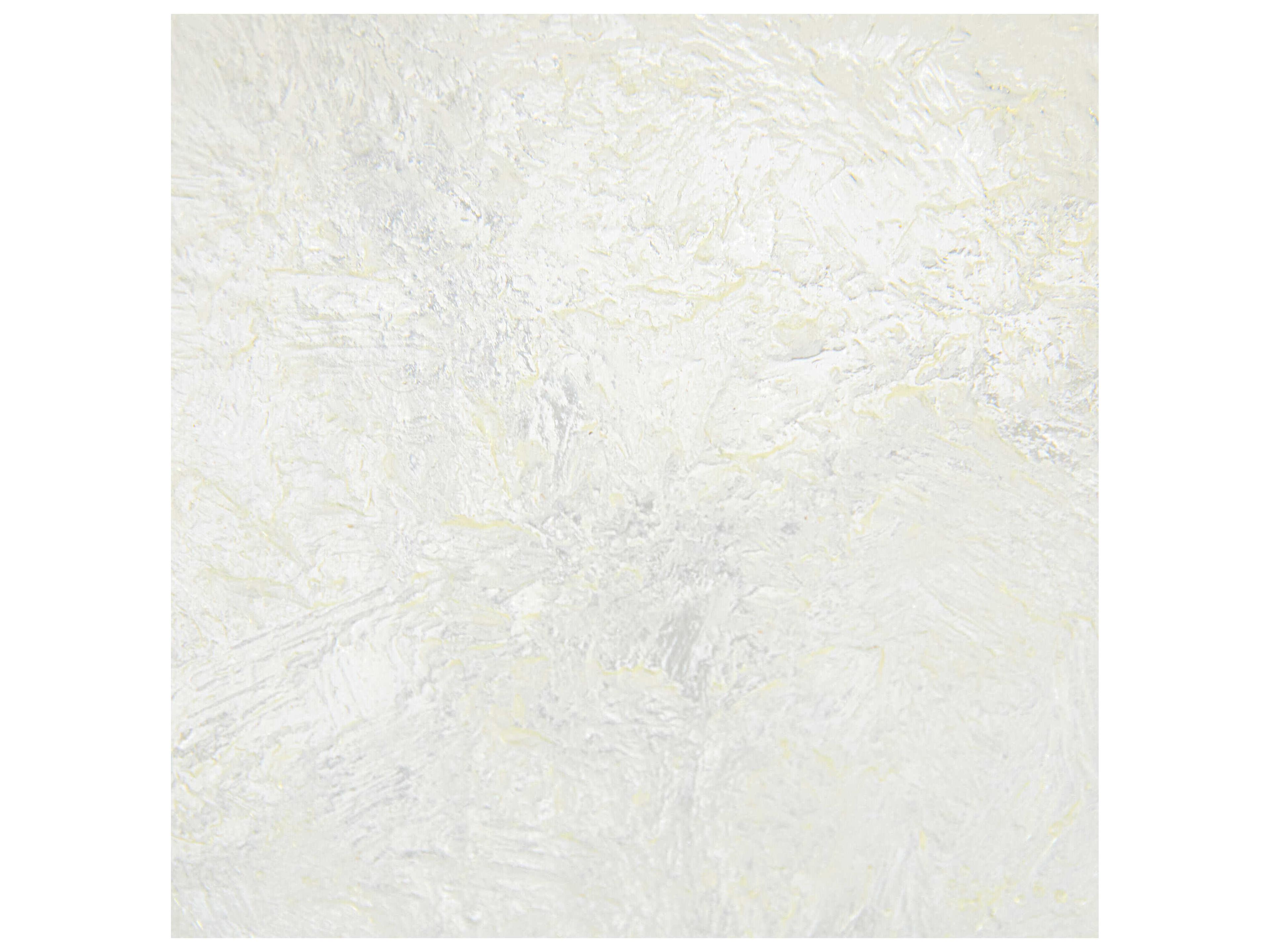 John Richard Claro Round Silver White End Table