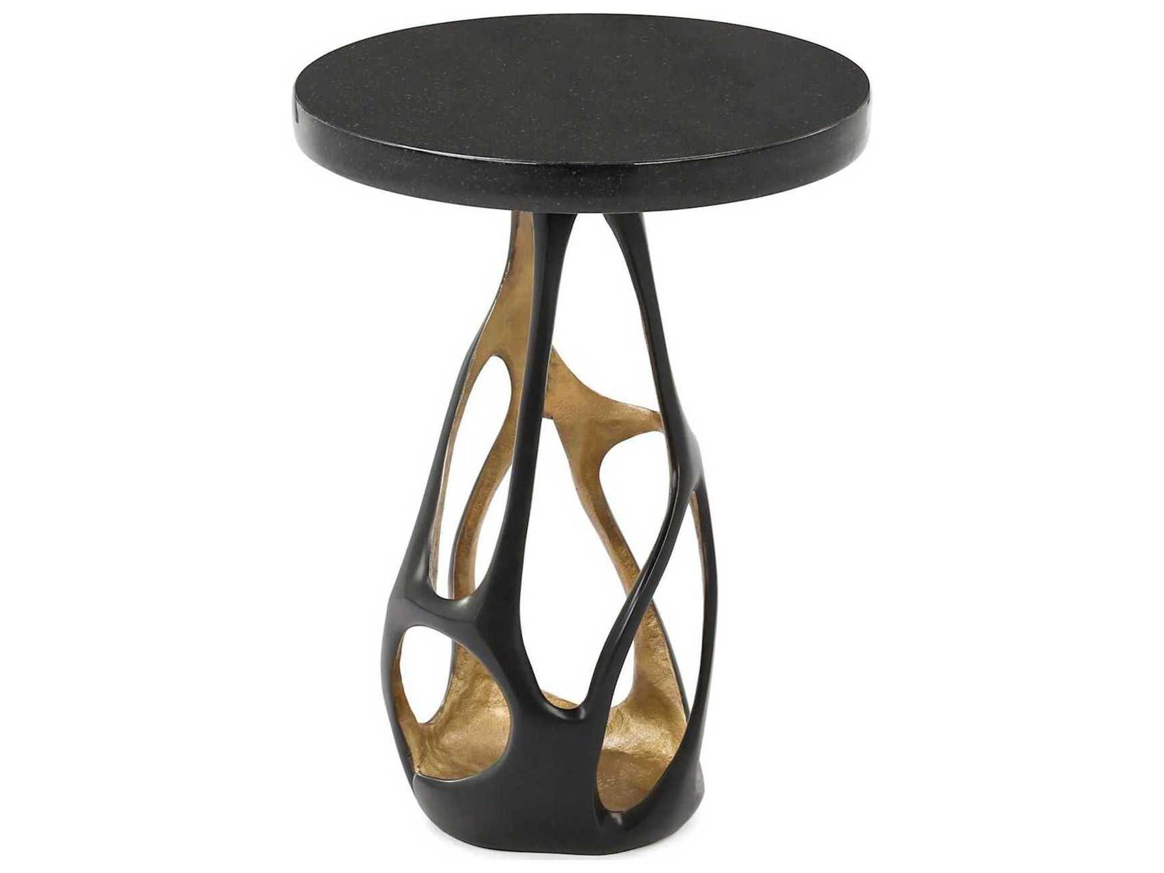 John Richard Nexus Round Marble End Table