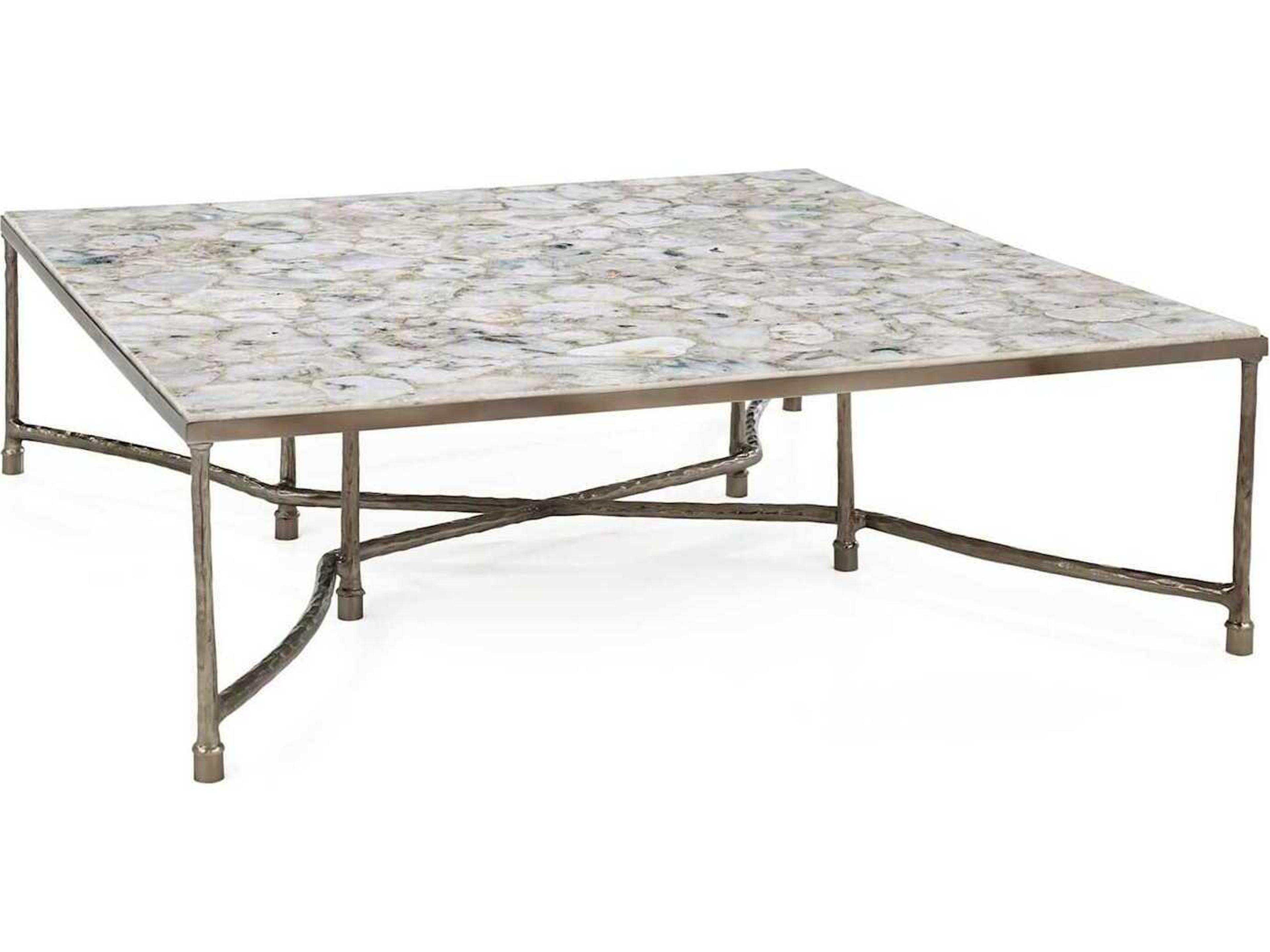 John Richard Artigas Square Stone Coffee Table