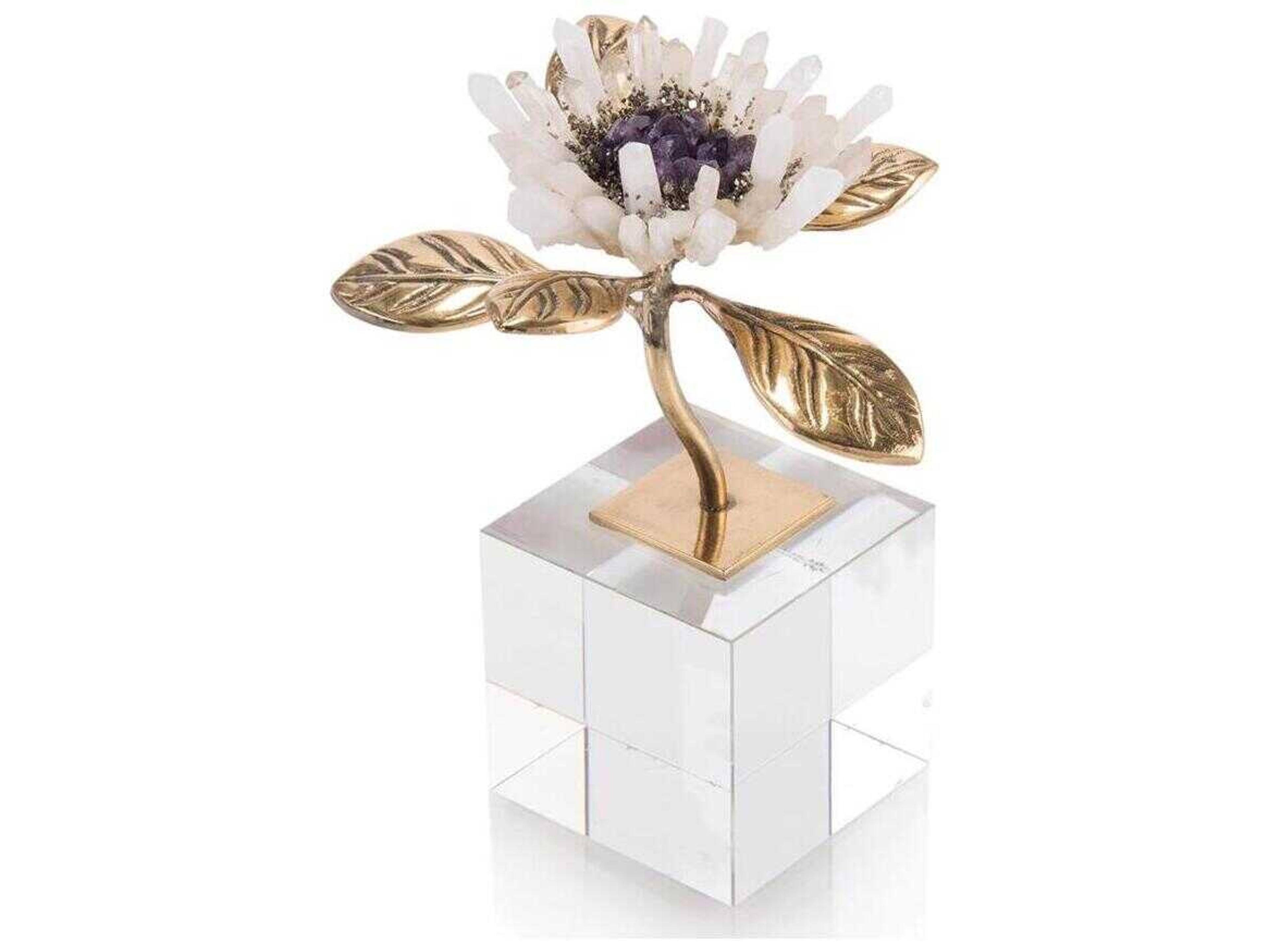 John Richard Single Crystal Bloom Sculpture