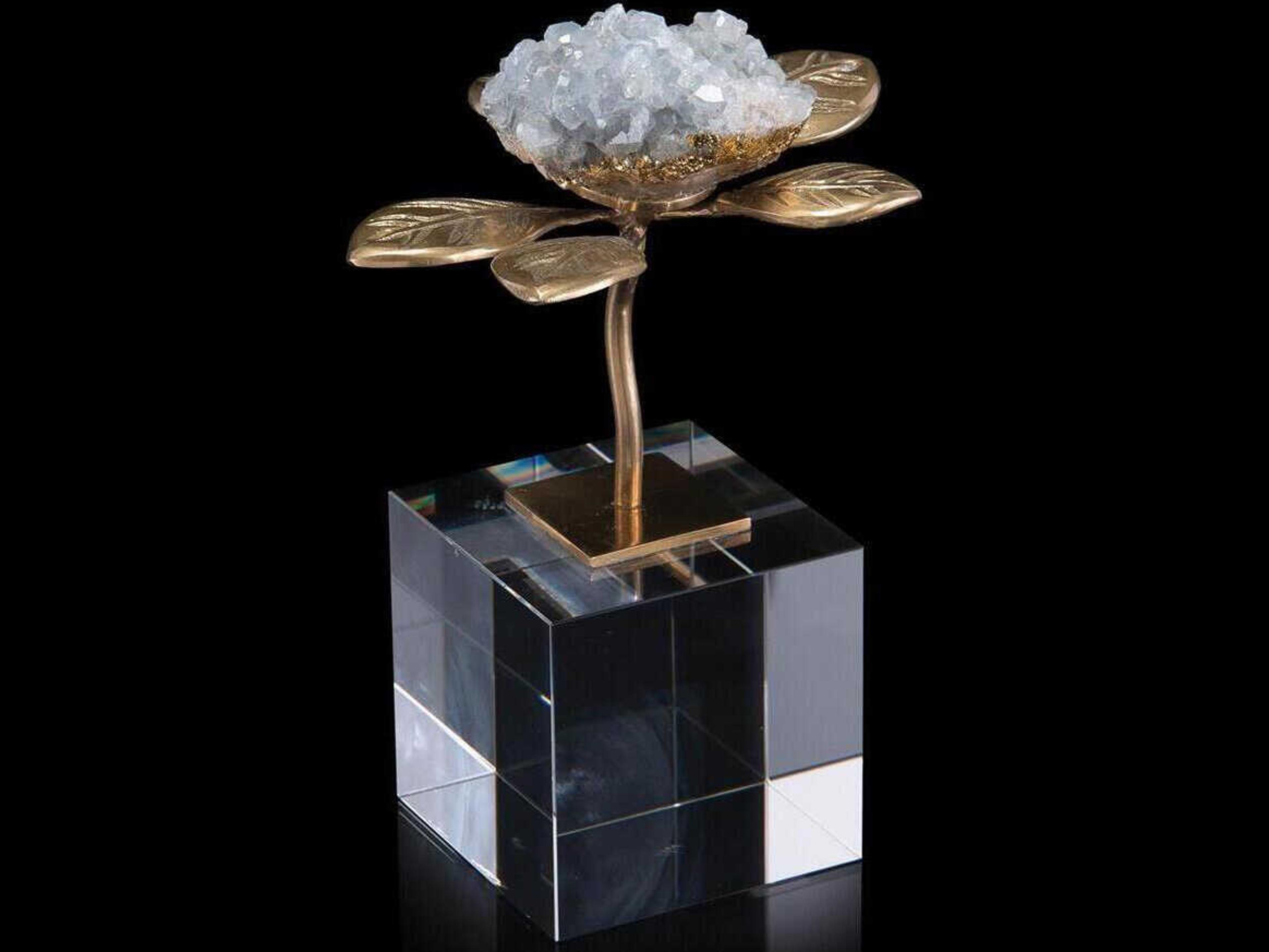 Single Celestite Blooms Sculpture