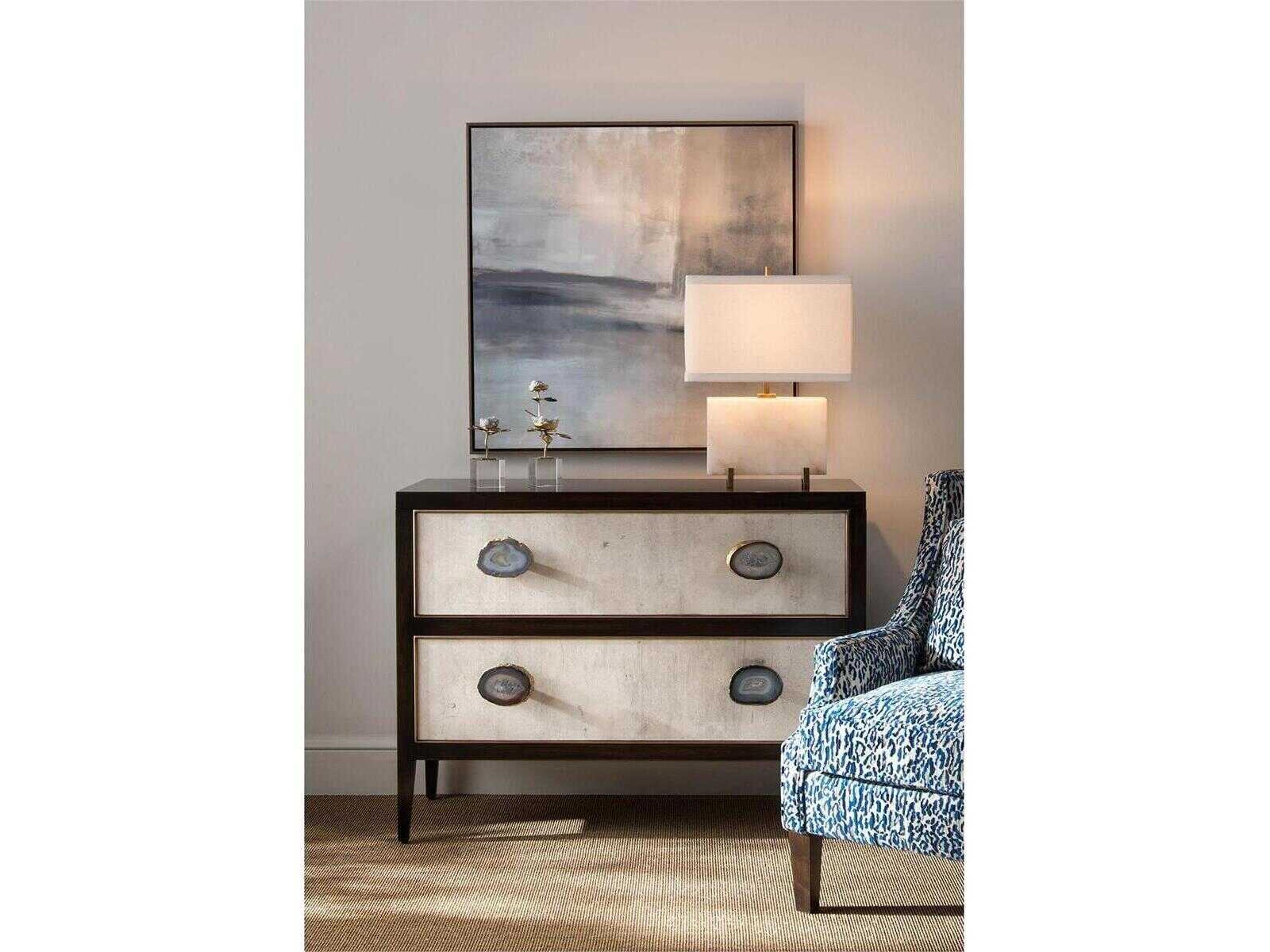 John Richard Single Celestite Blooms Sculpture