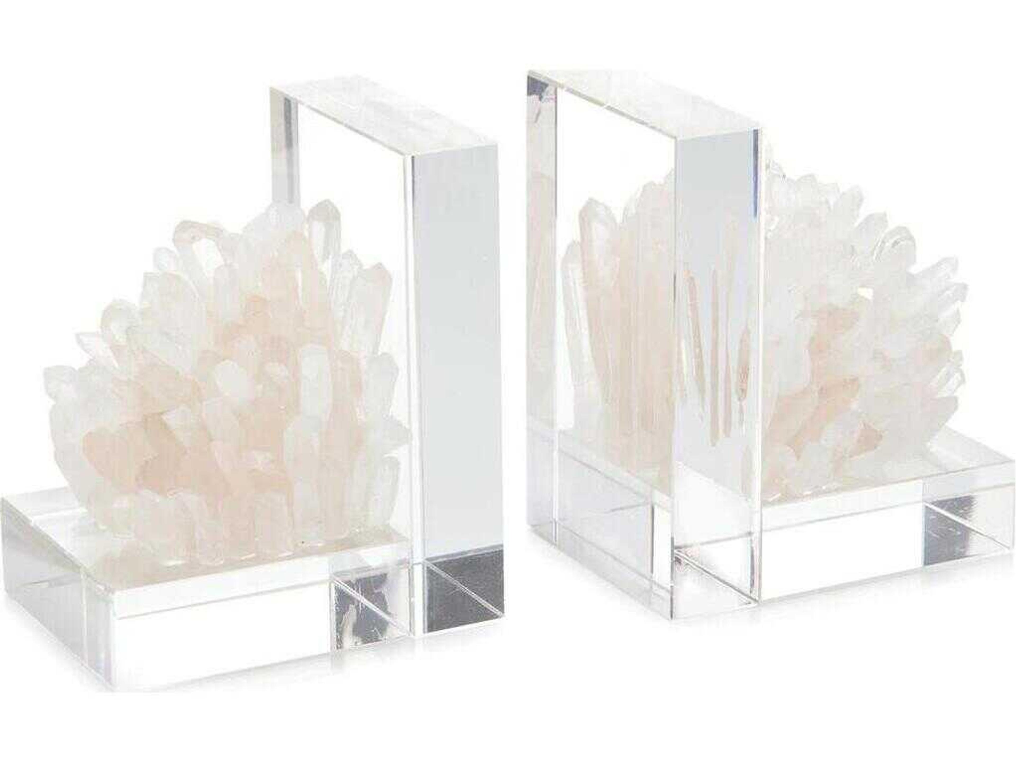 John Richard Pair of Quartz Crystal Bookends