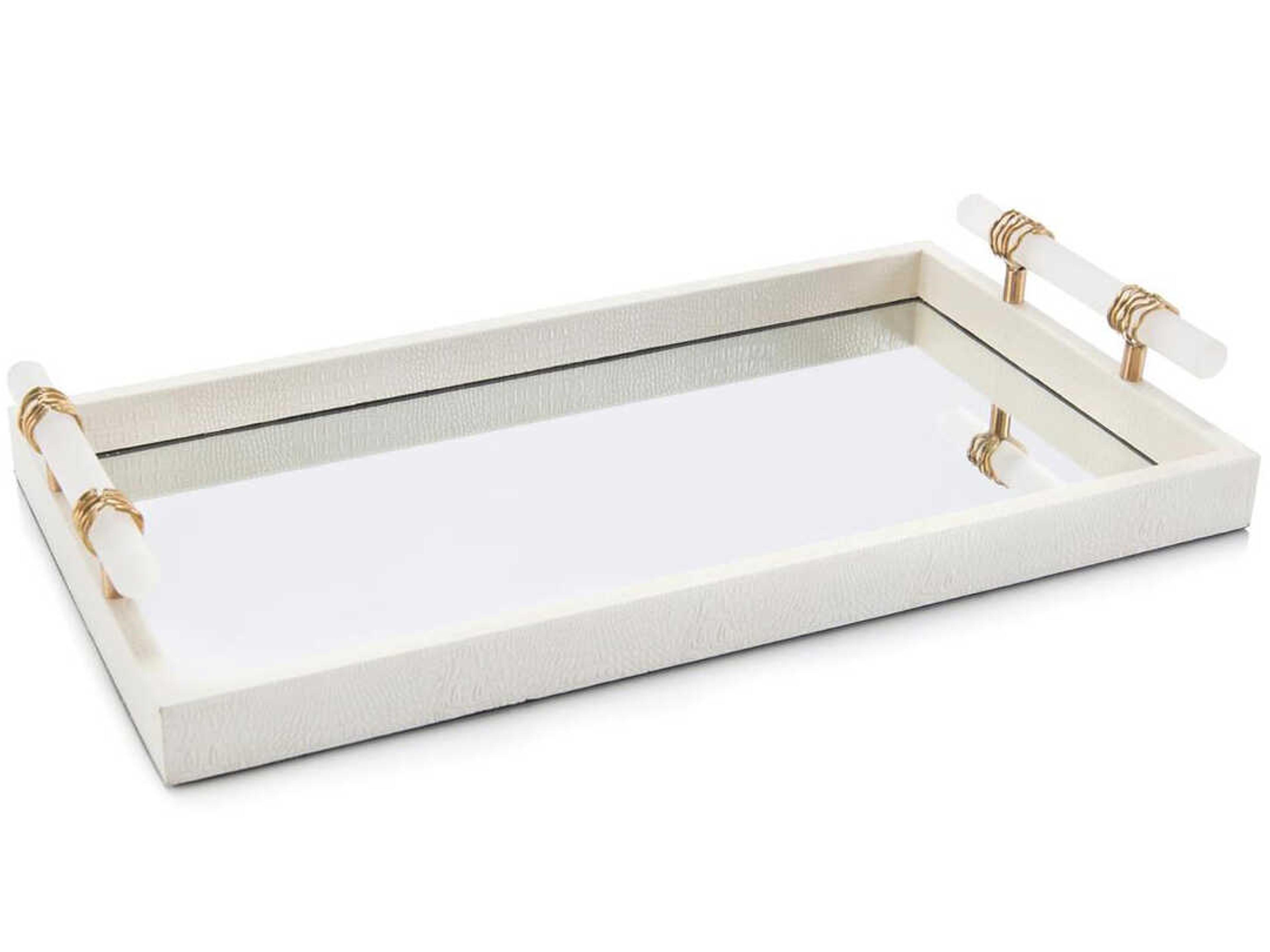 Mirrored Alabaster Serving Tray
