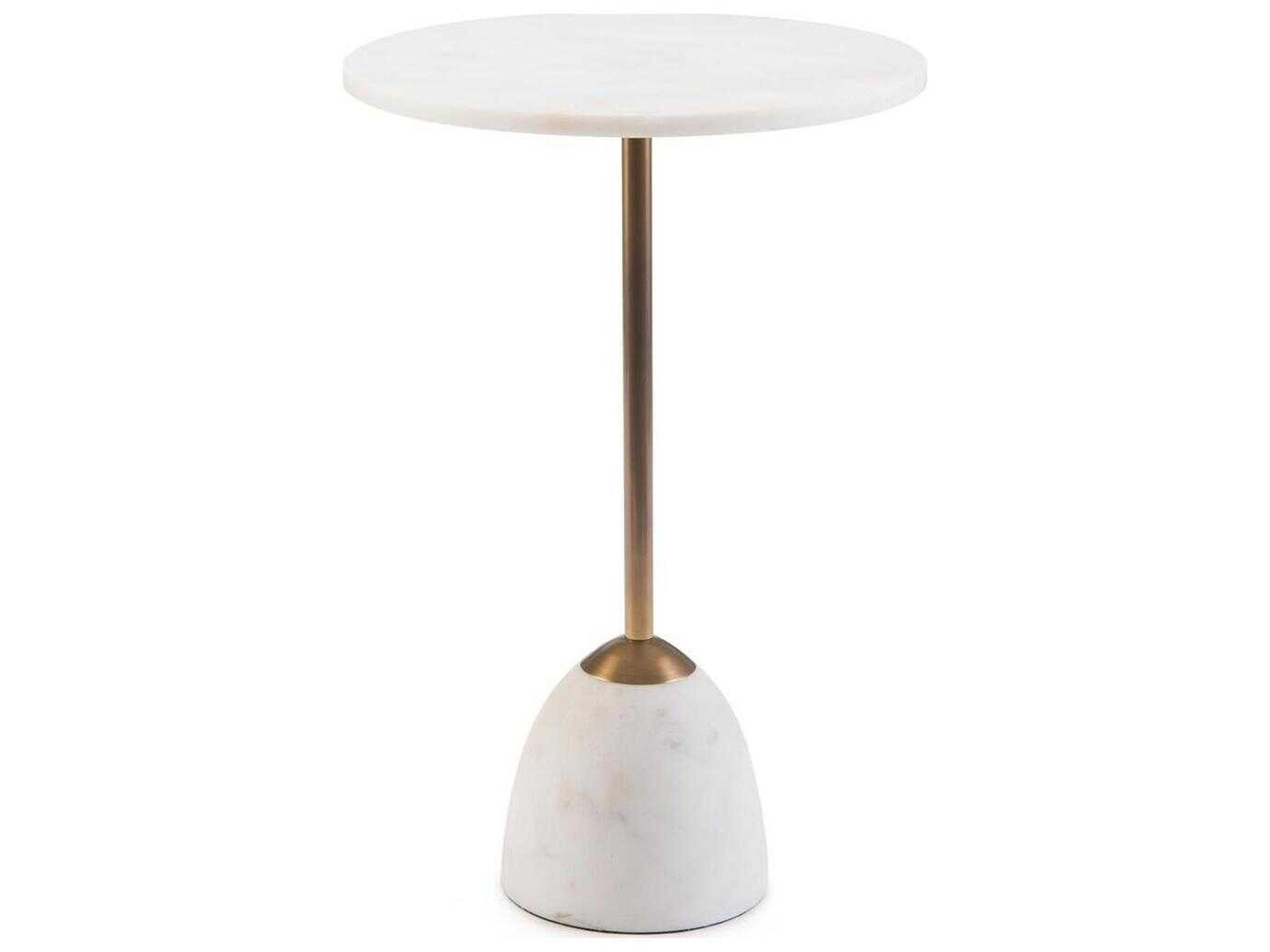 John Richard Mark McDowell Round Marble End Table