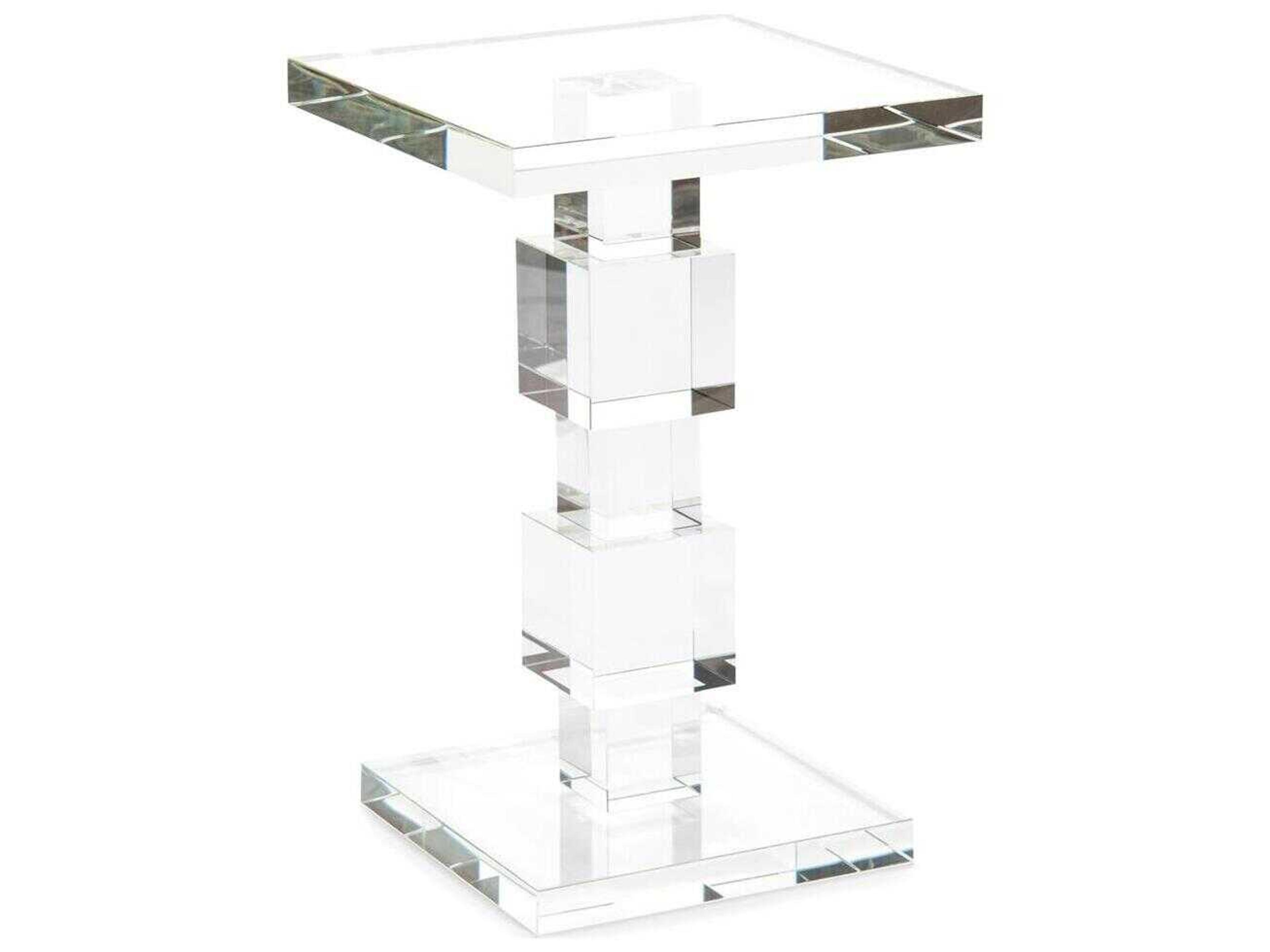 Square Glass End Table