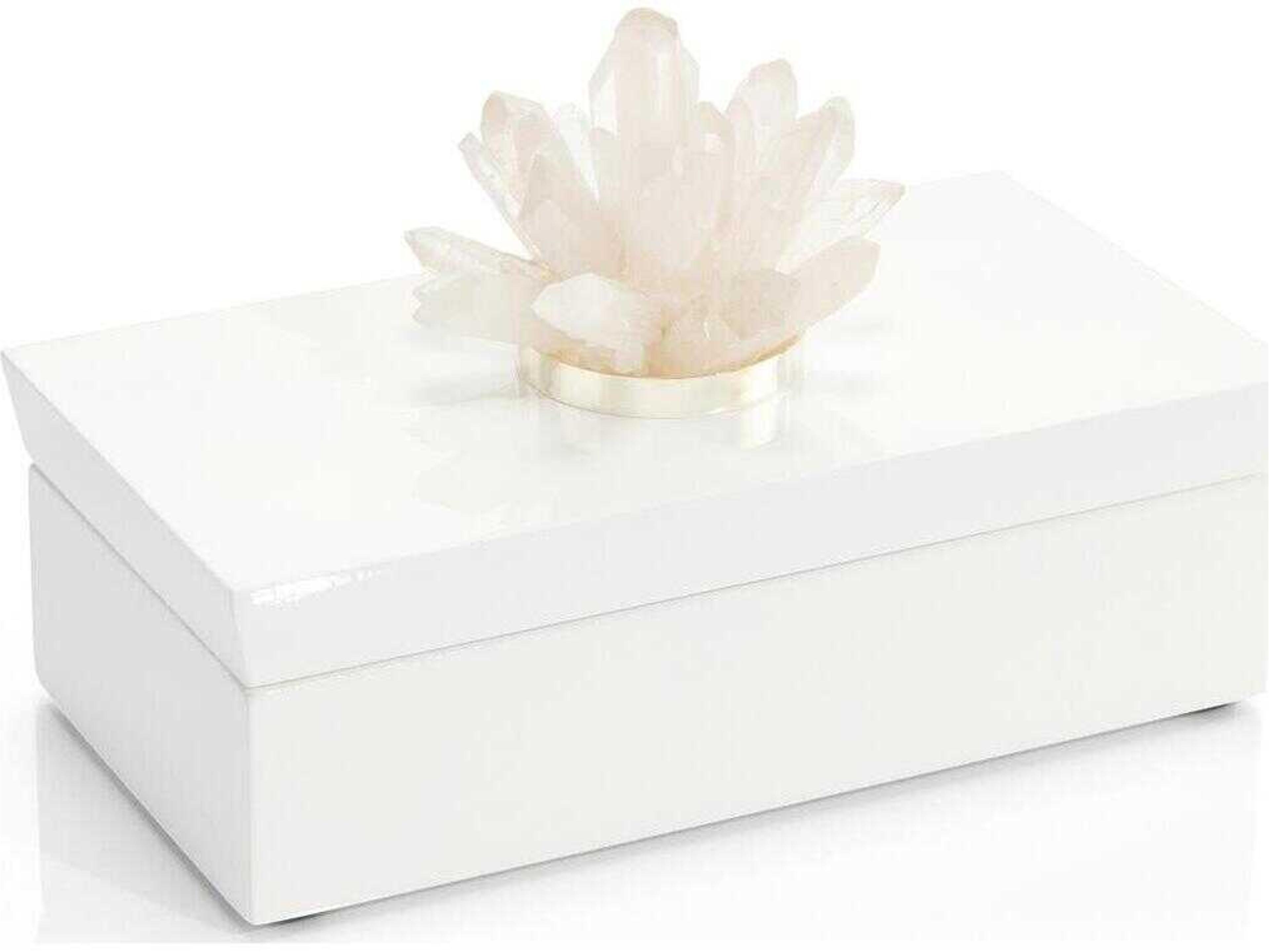 Long White Box with Quartz