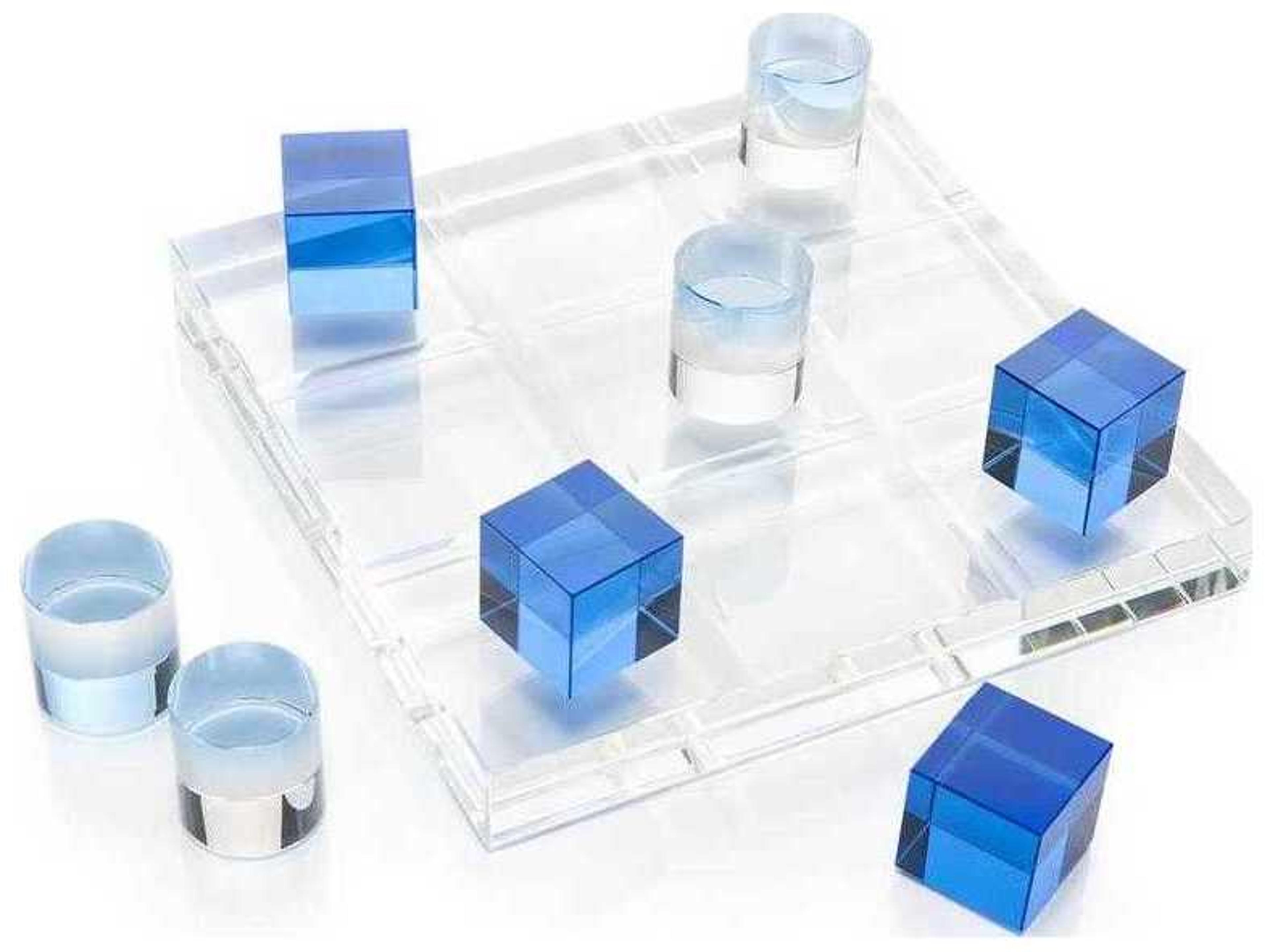 John Richard Crystal Game Board in Blue