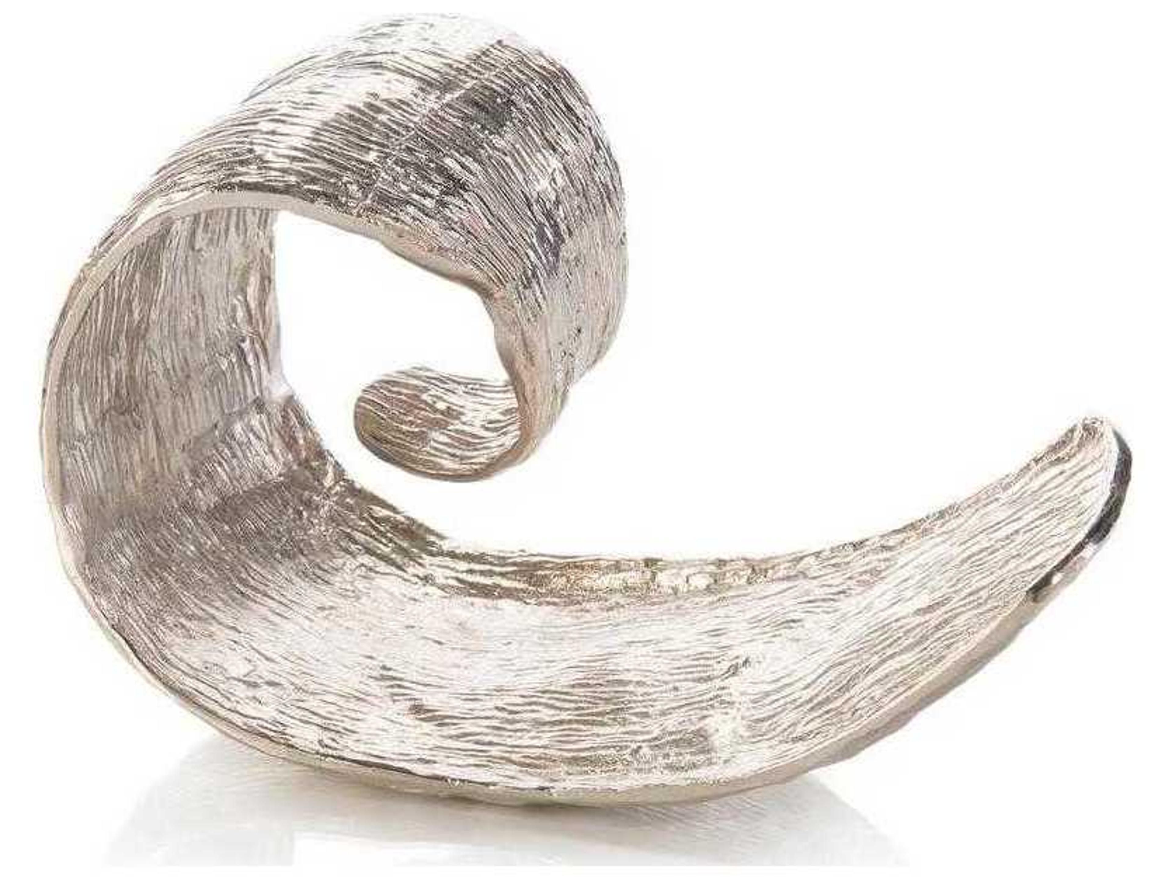 John Richard Organic Curls Nickel Sculpture