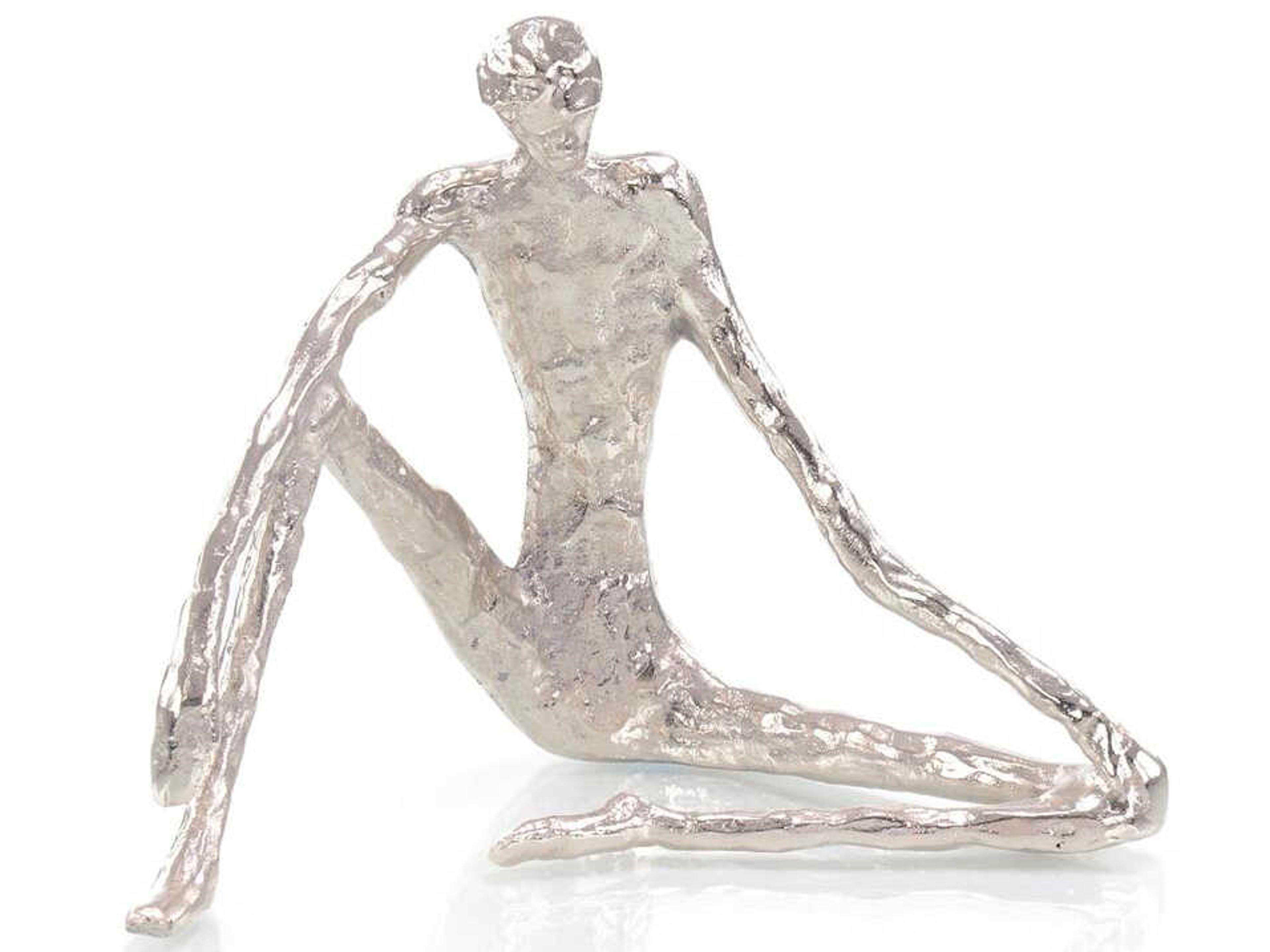 Nickel Sitting Sculpture