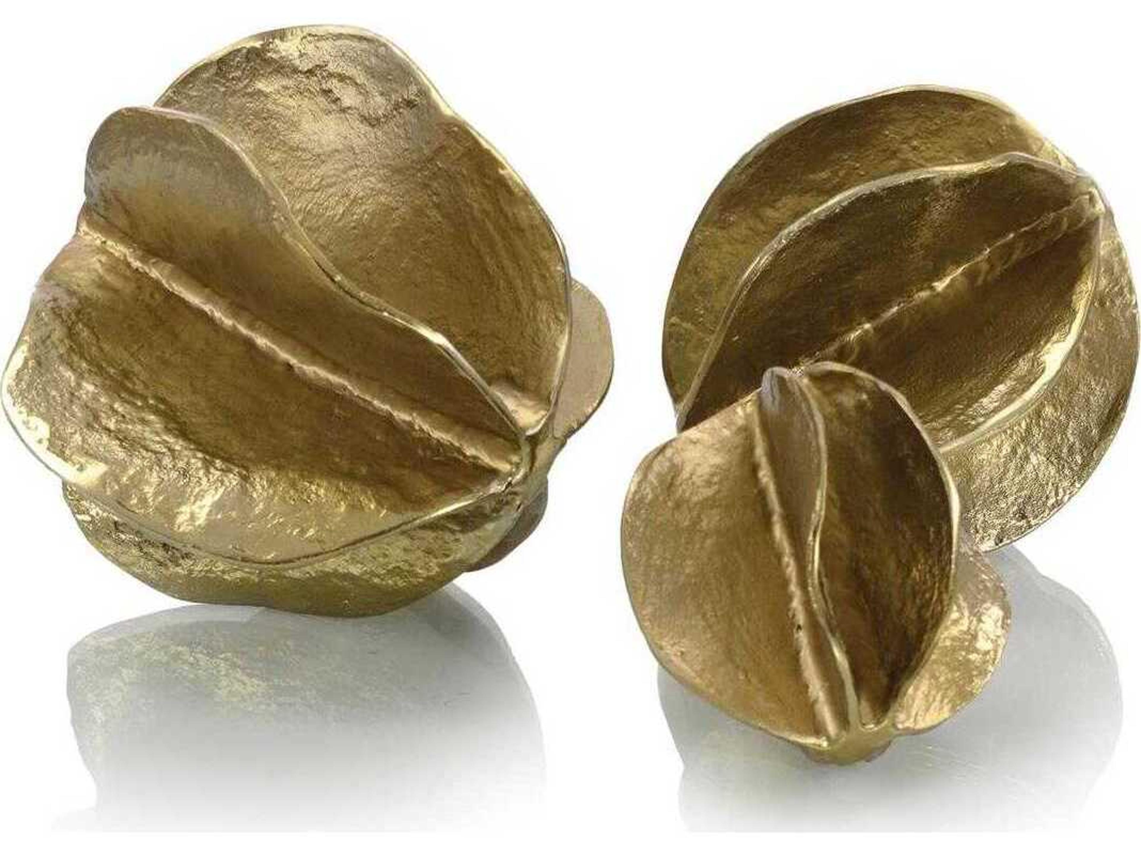 Brass Spheres Set of 3