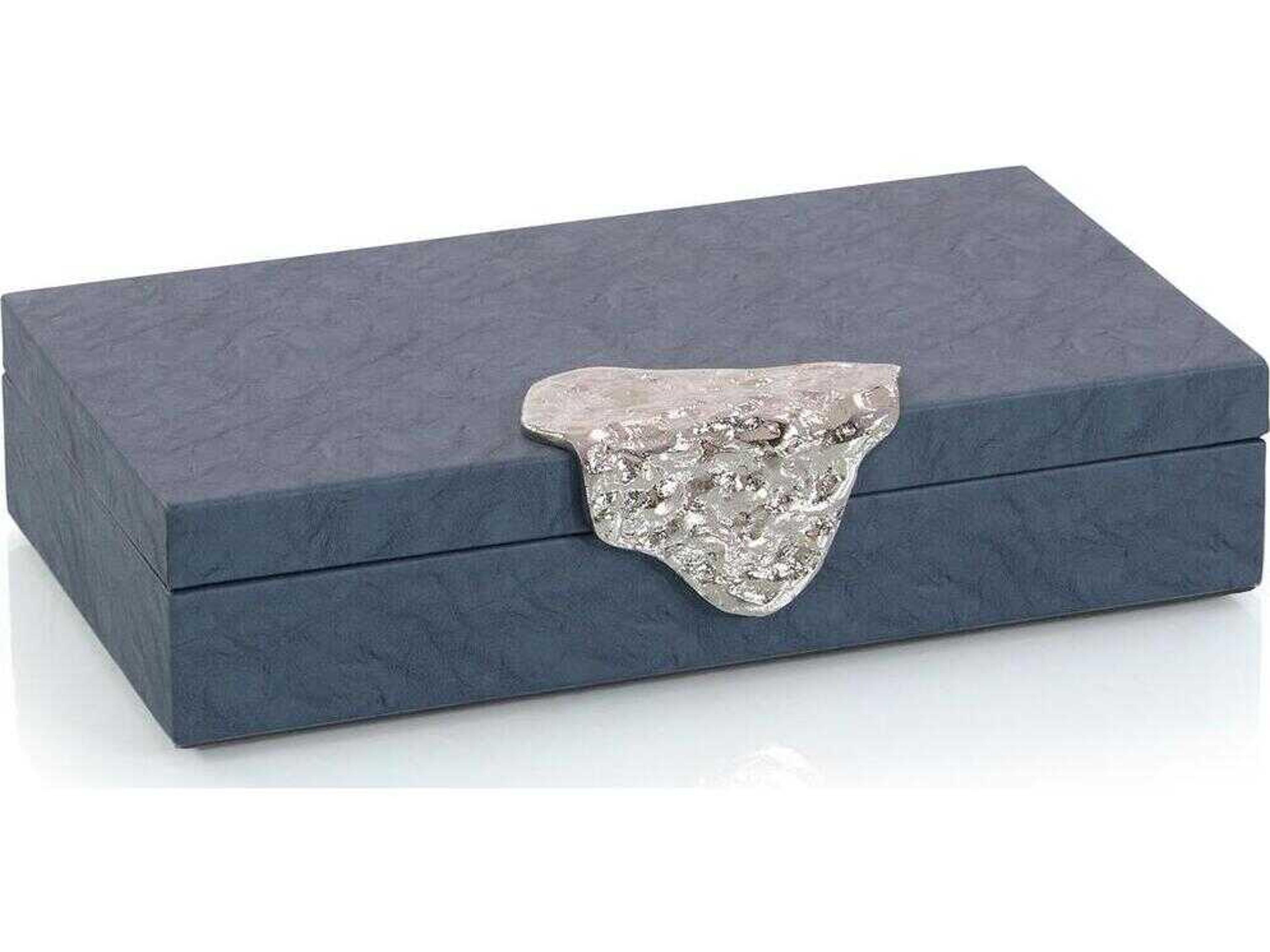 John Richard Gypsy Blue Leather Box