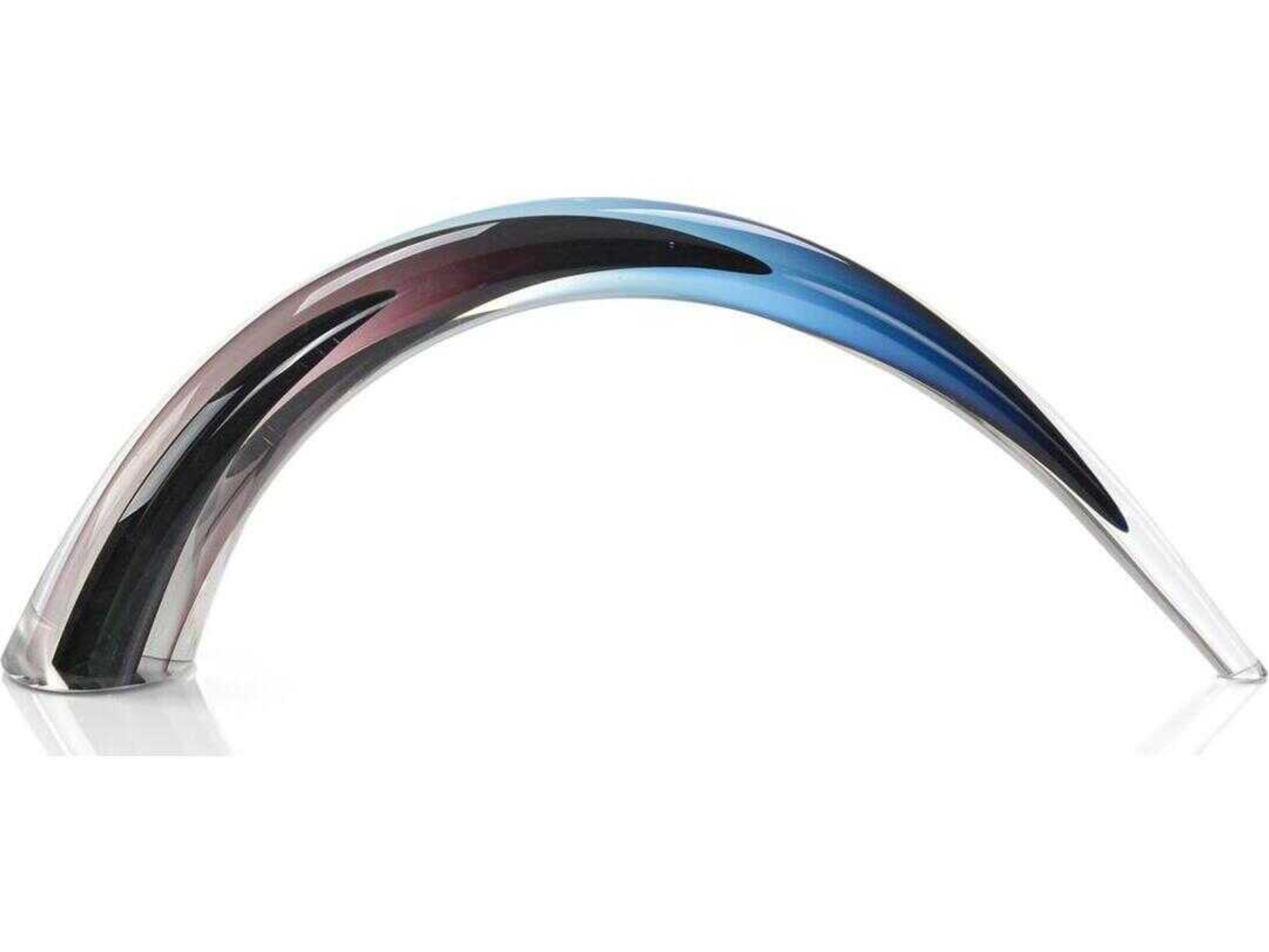 John Richard Handblown Grey Violet Dark Blue Sculpture