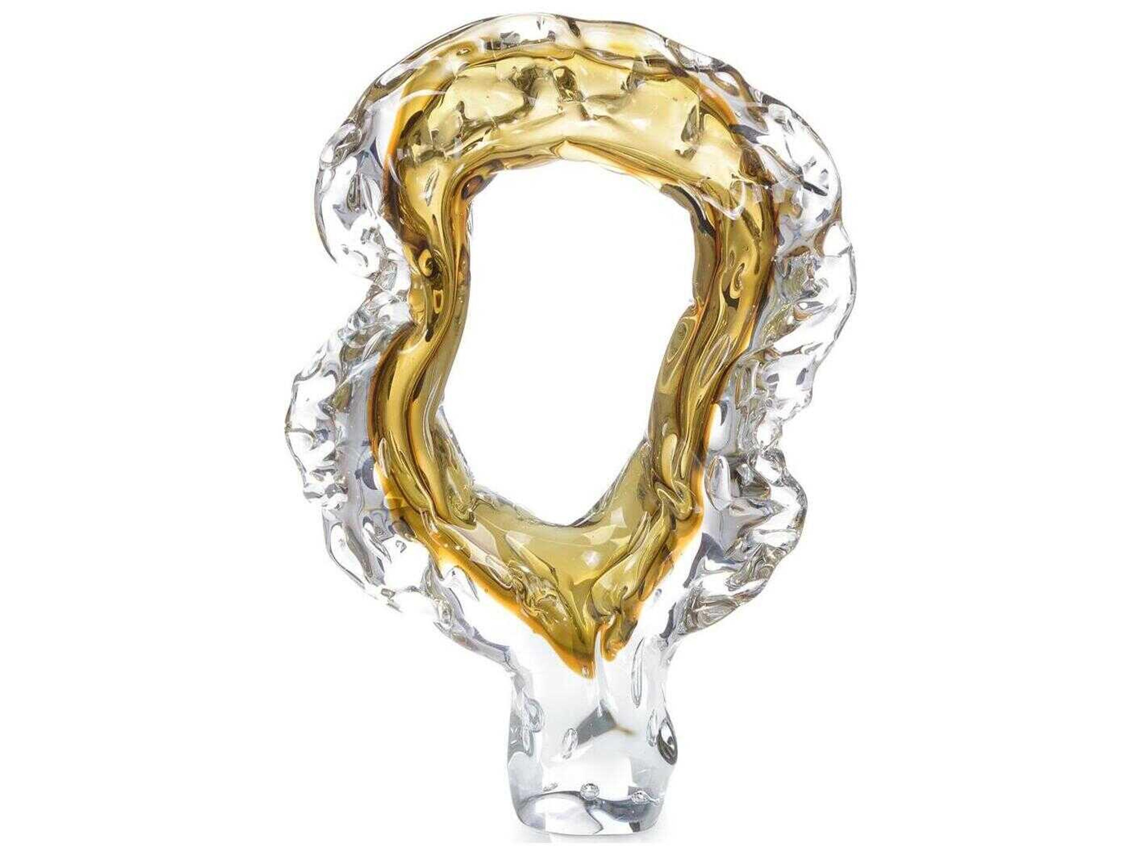 John Richard Handblown Coffee Bronze Glass Sculpture