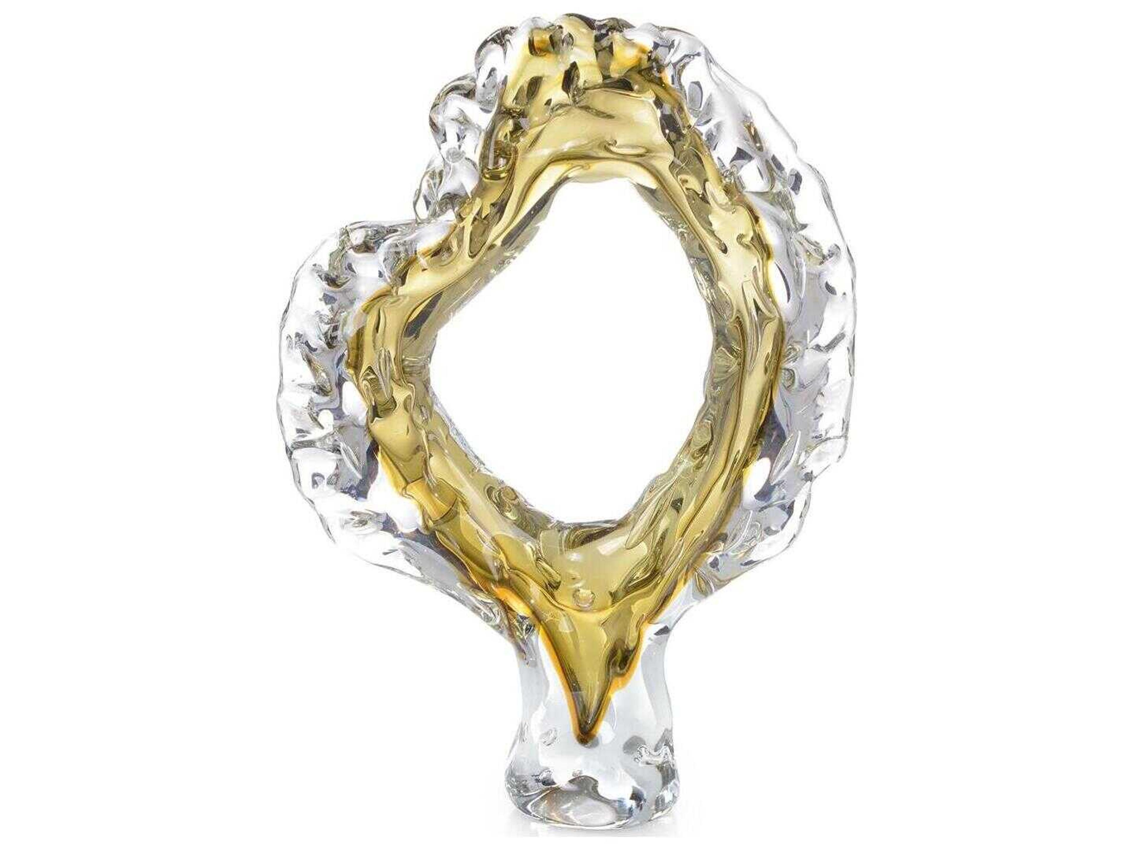 John Richard Handblown Coffee Bronze Glass Sculpture