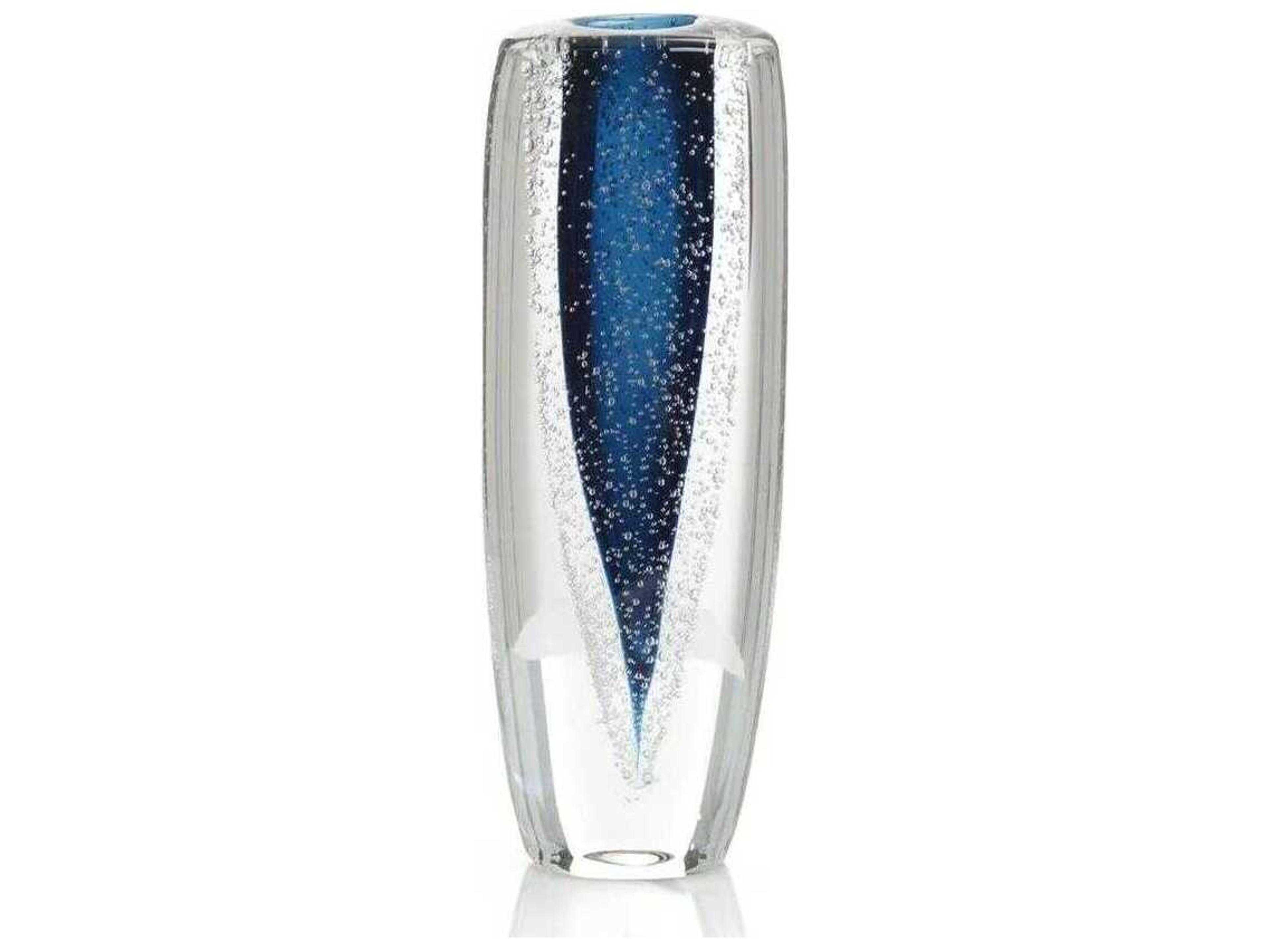 John Richard Sapphire Blue Handblown Glass-II Vase