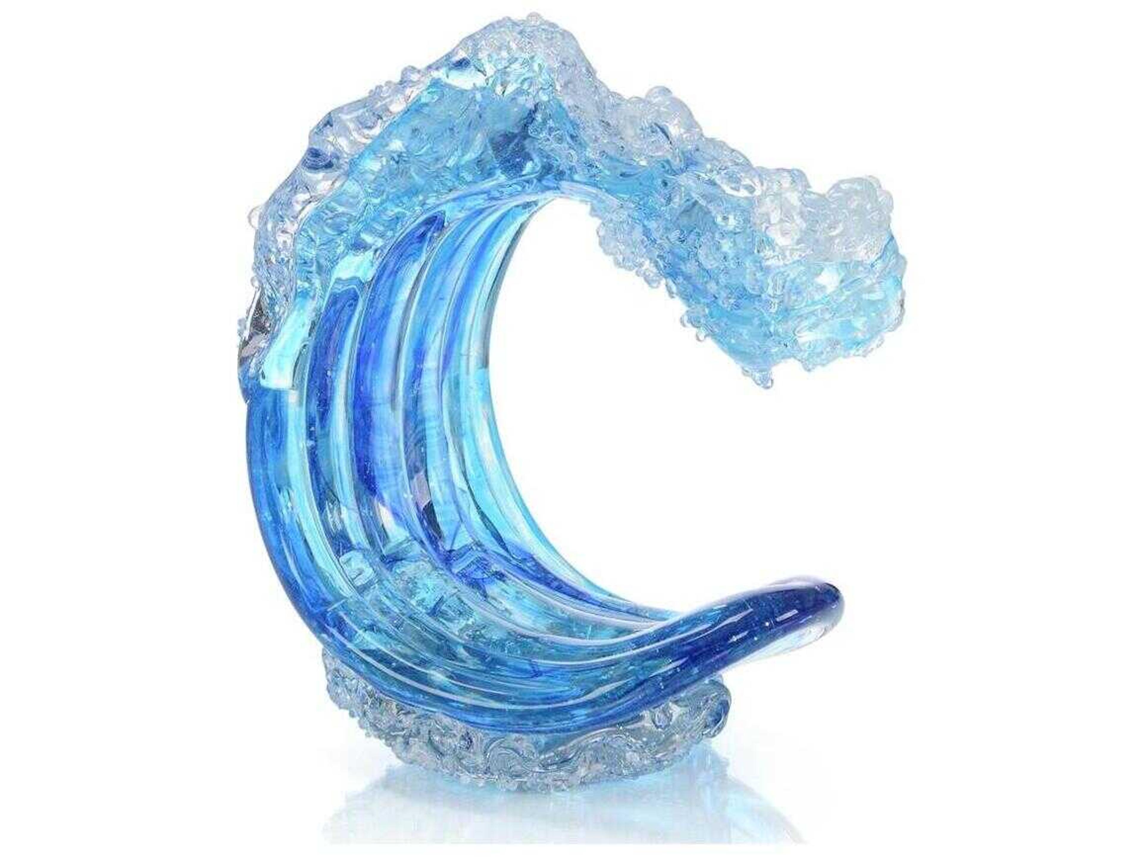 John Richard Ocean Blue Waves Sculpture