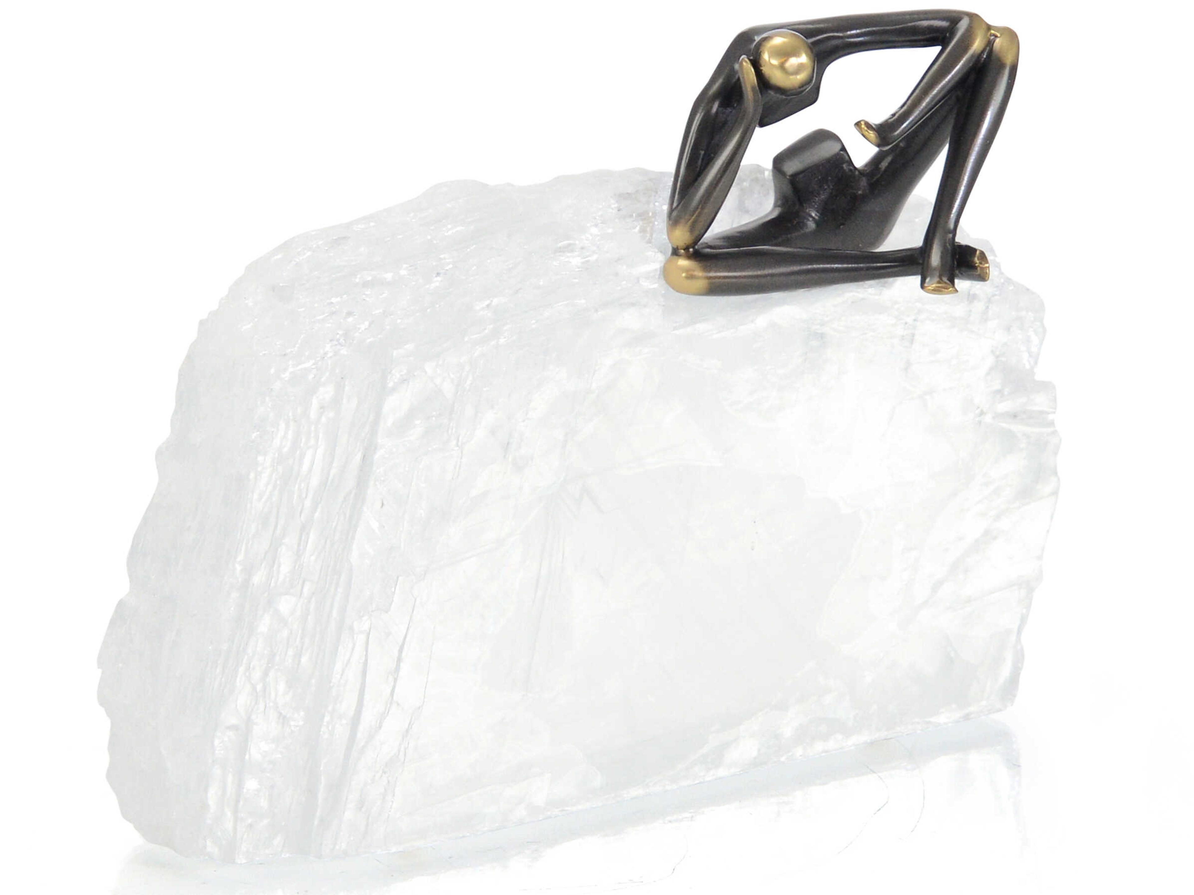 John Richard Antique Bronze Man on Edge-III Sculpture