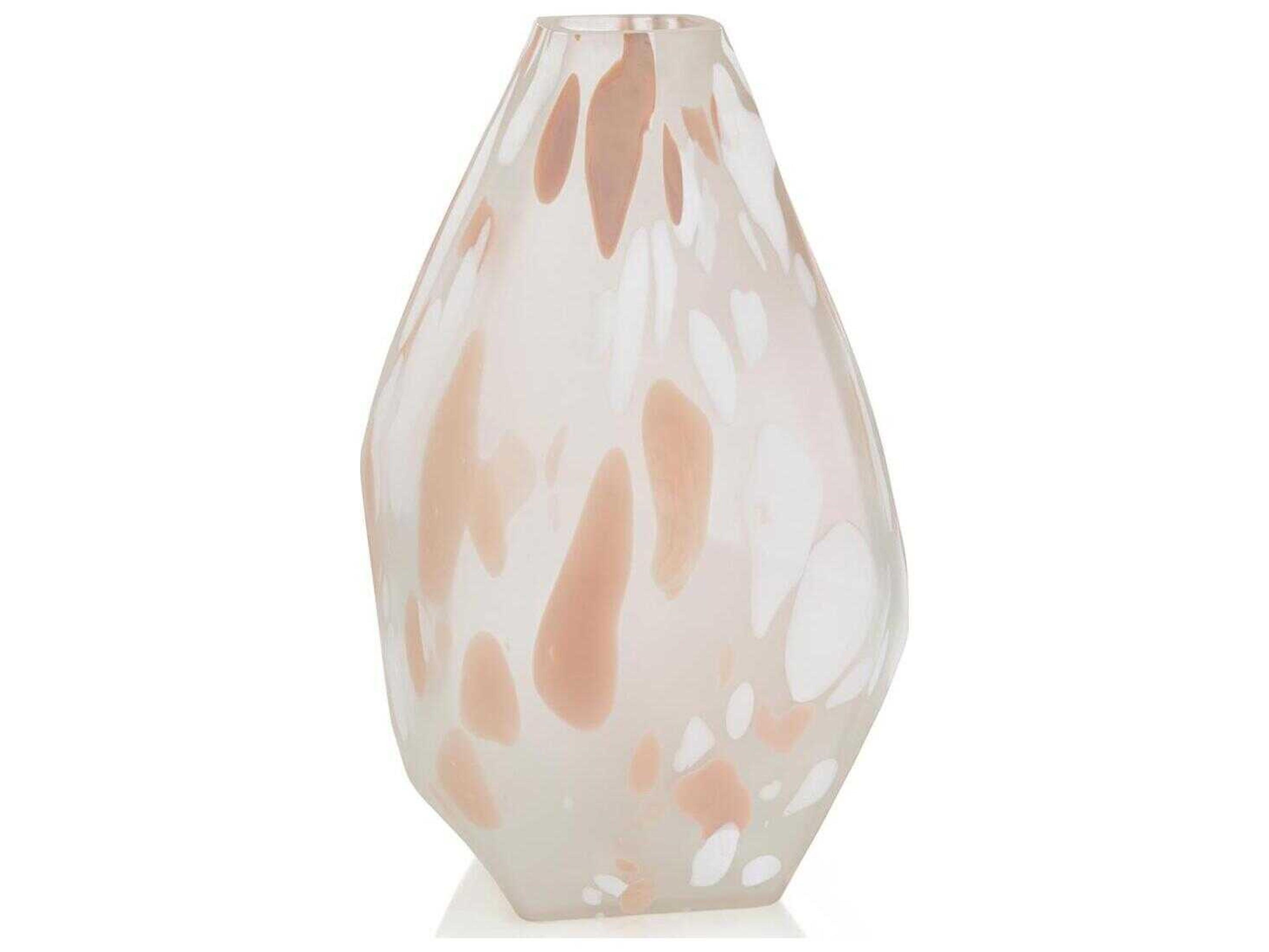 Blush Rock Glass Vase
