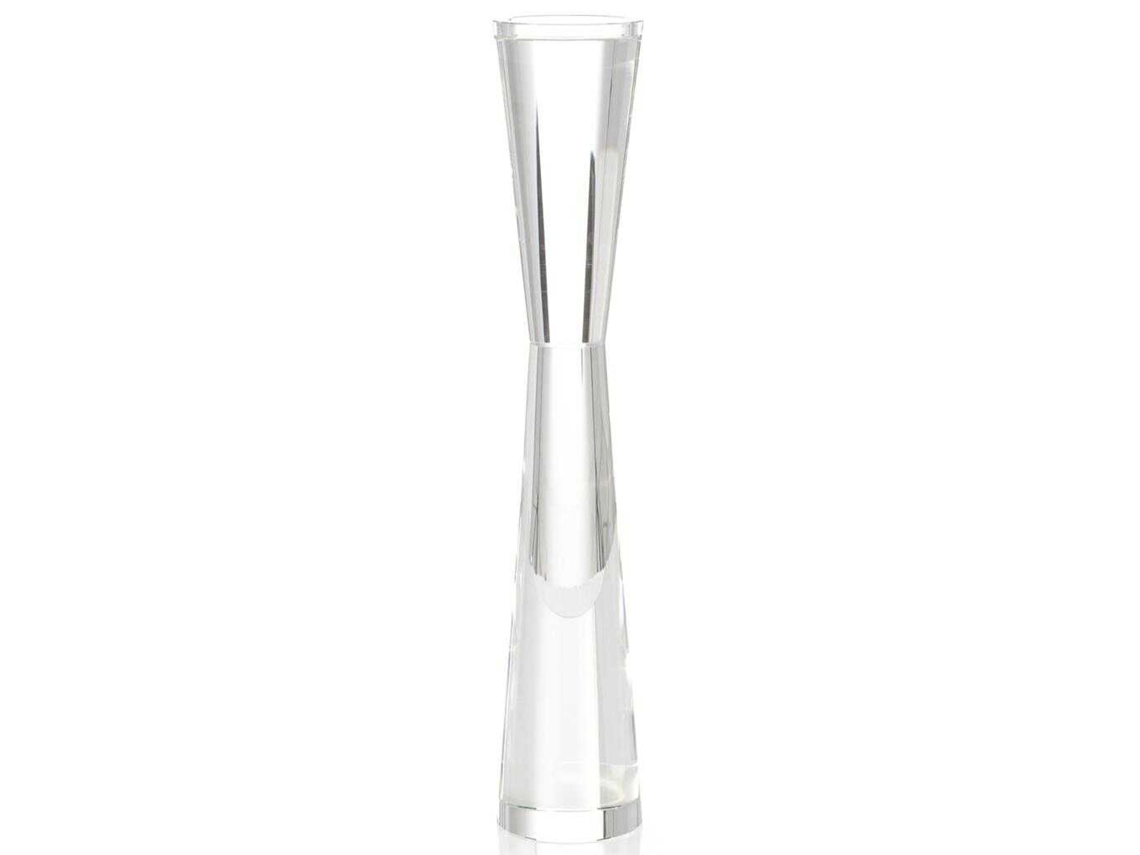 John Richard Clear Hourglass Candle Holder