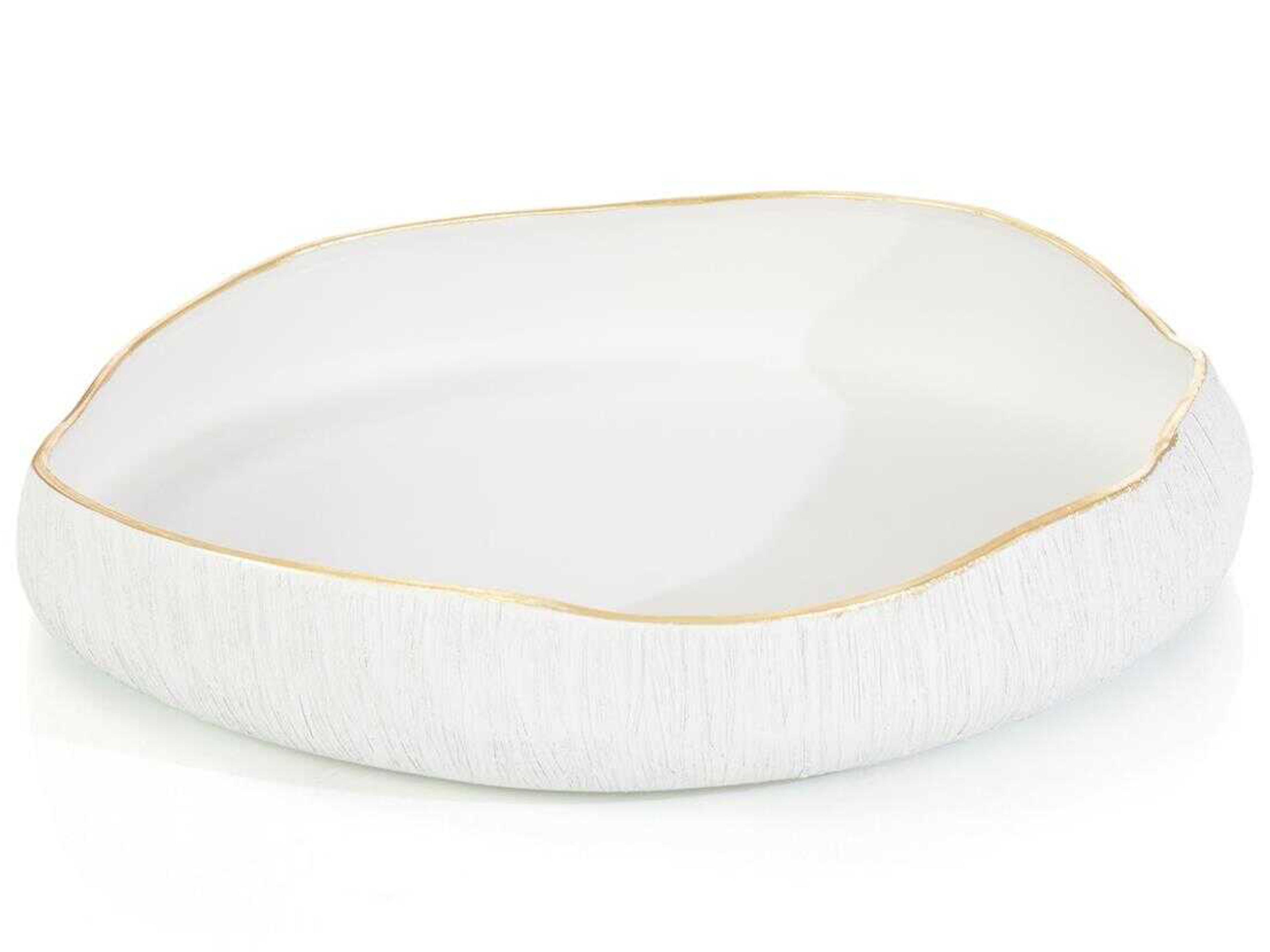 John Richard White Free-Form Decorative Bowl