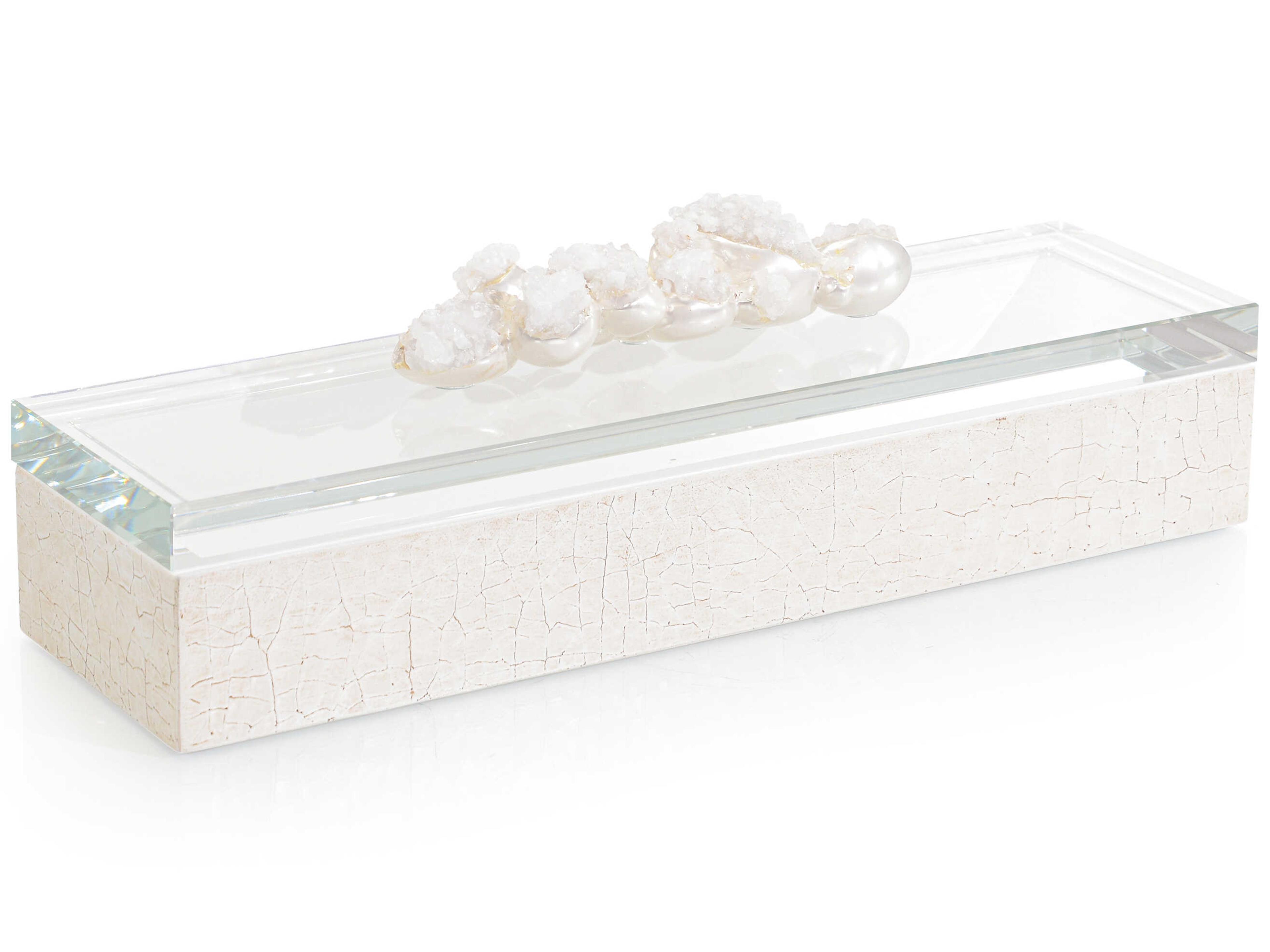 John Richard Cream Encased Quartz Box
