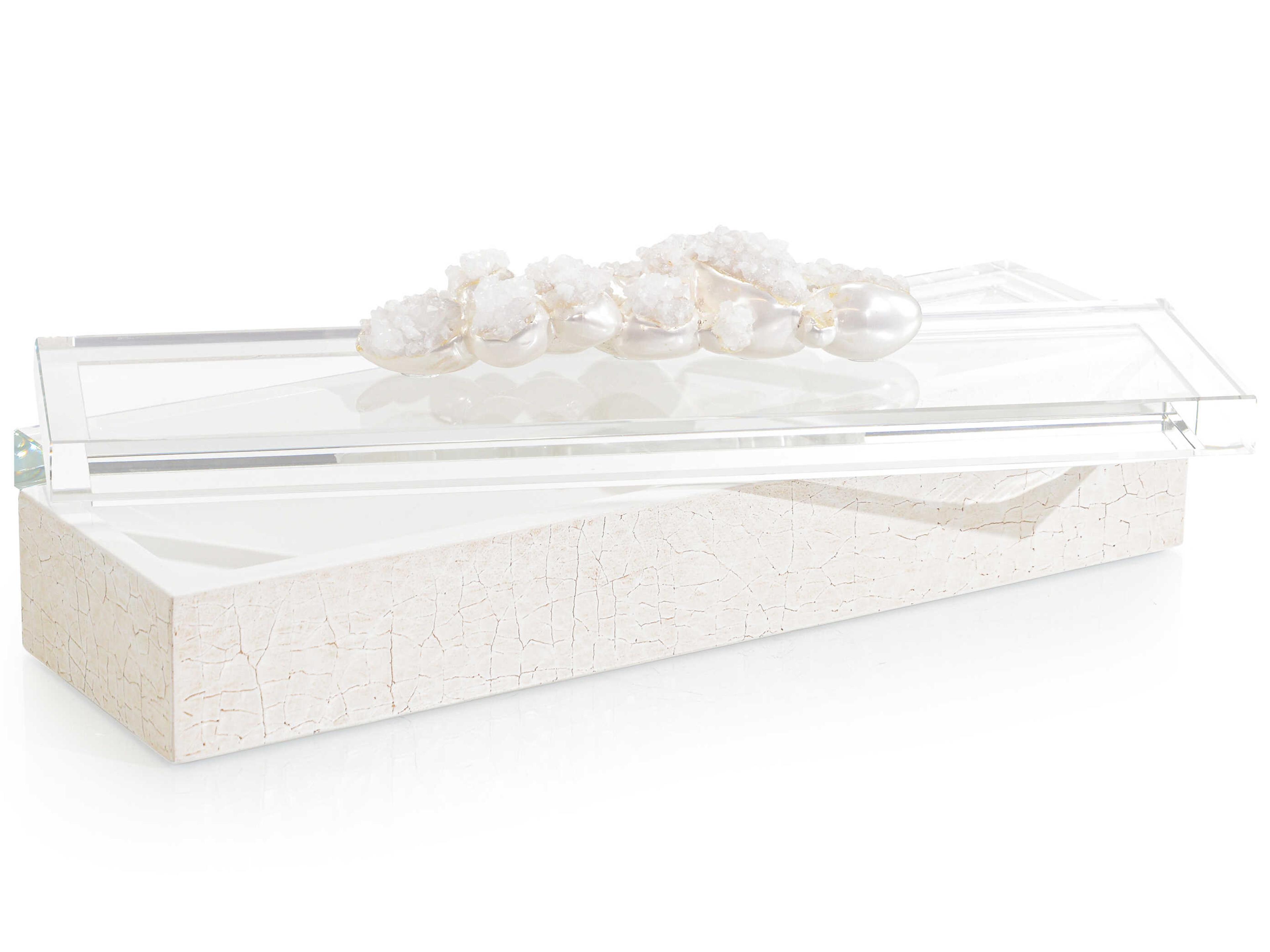 John Richard Cream Encased Quartz Box