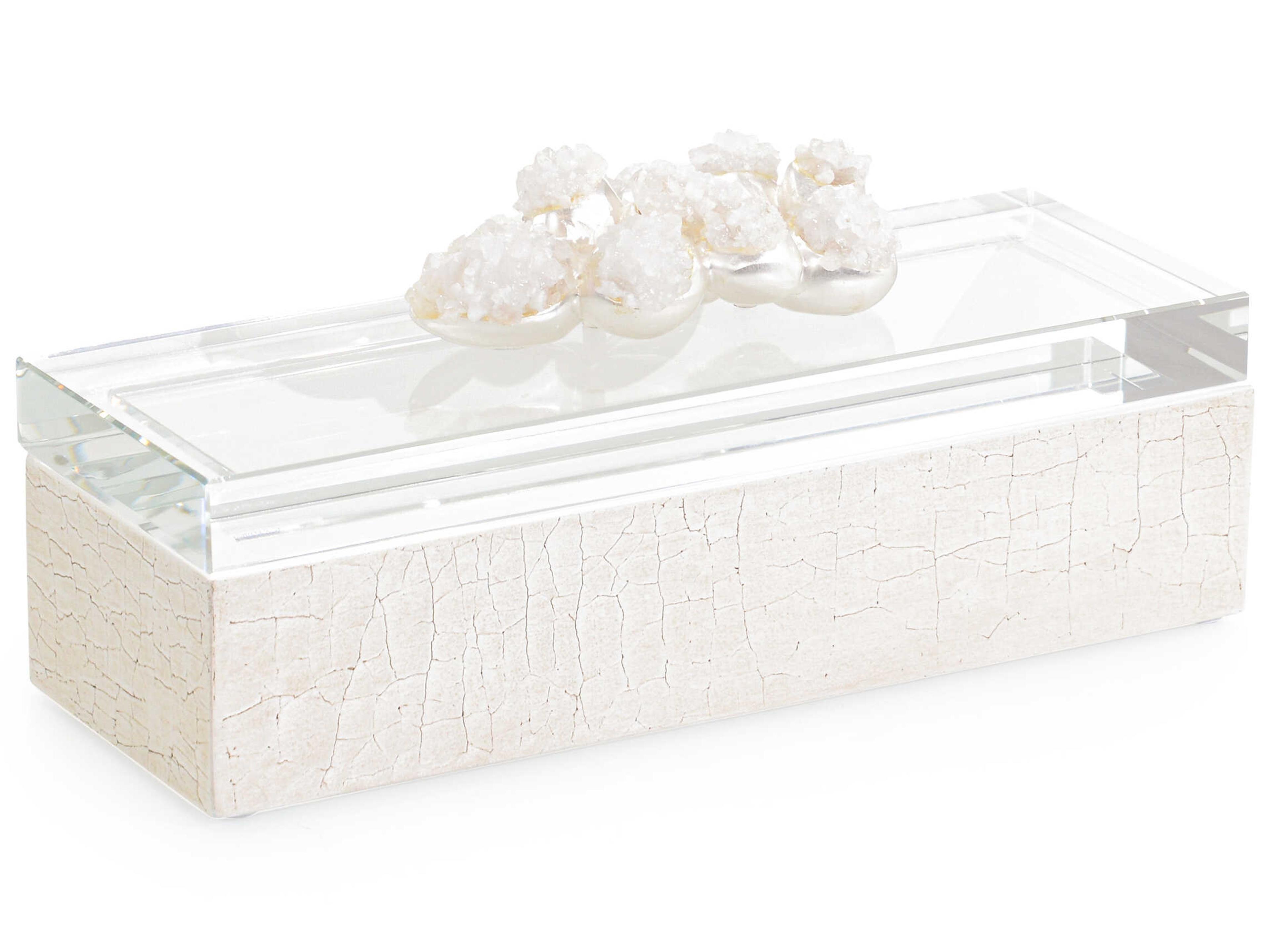 John Richard Cream Encased Quartz Box