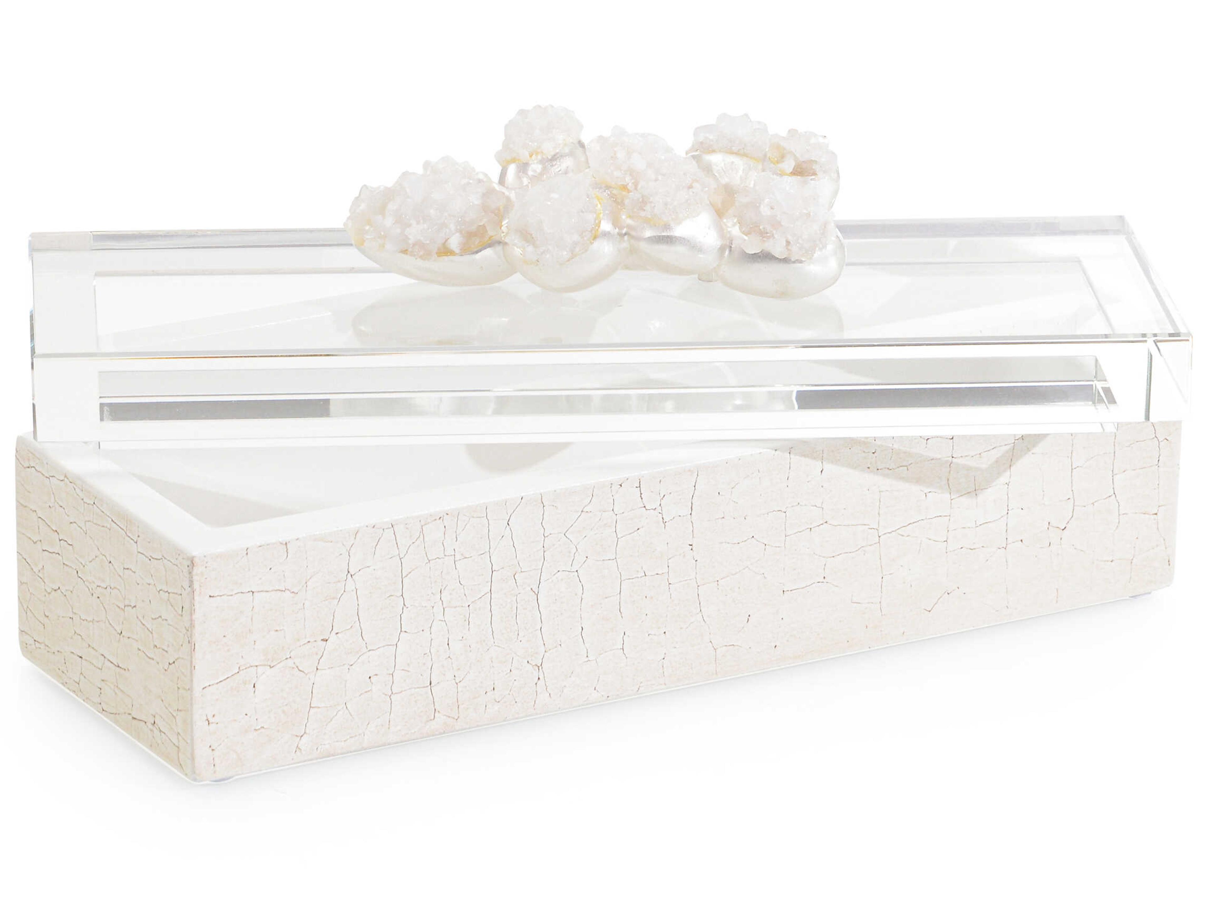 John Richard Cream Encased Quartz Box