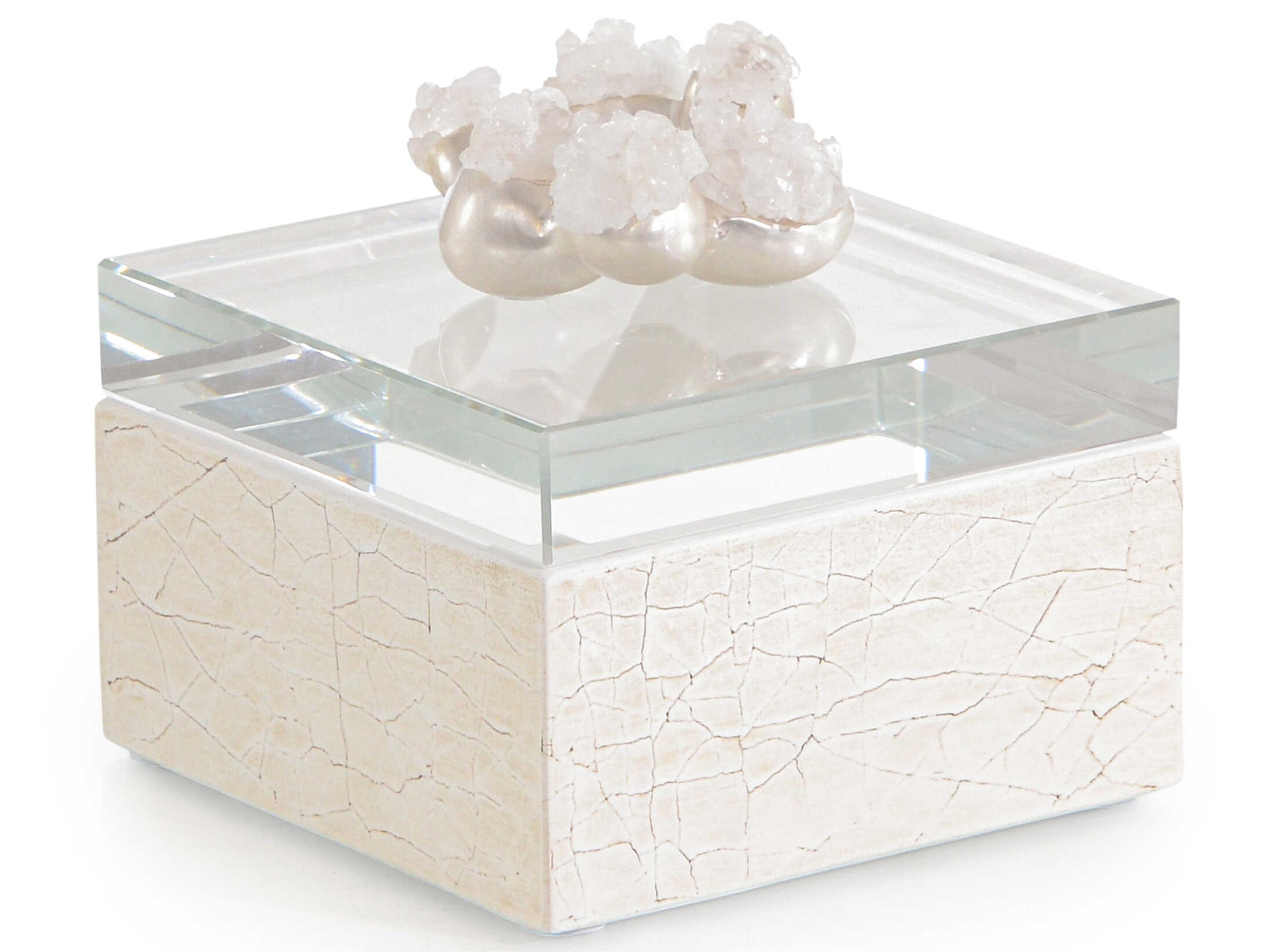 John Richard Cream Encased Quartz Box