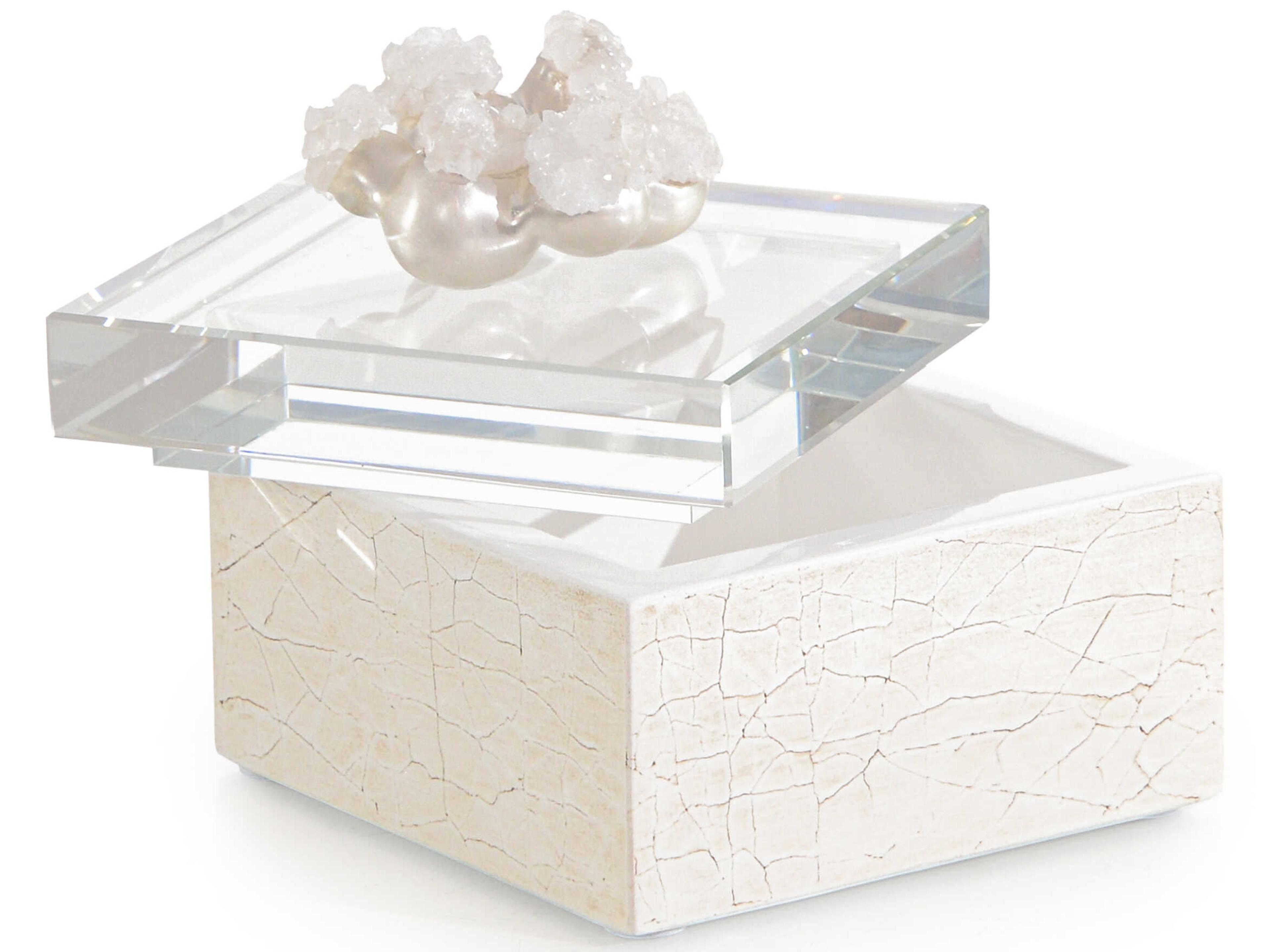John Richard Cream Encased Quartz Box