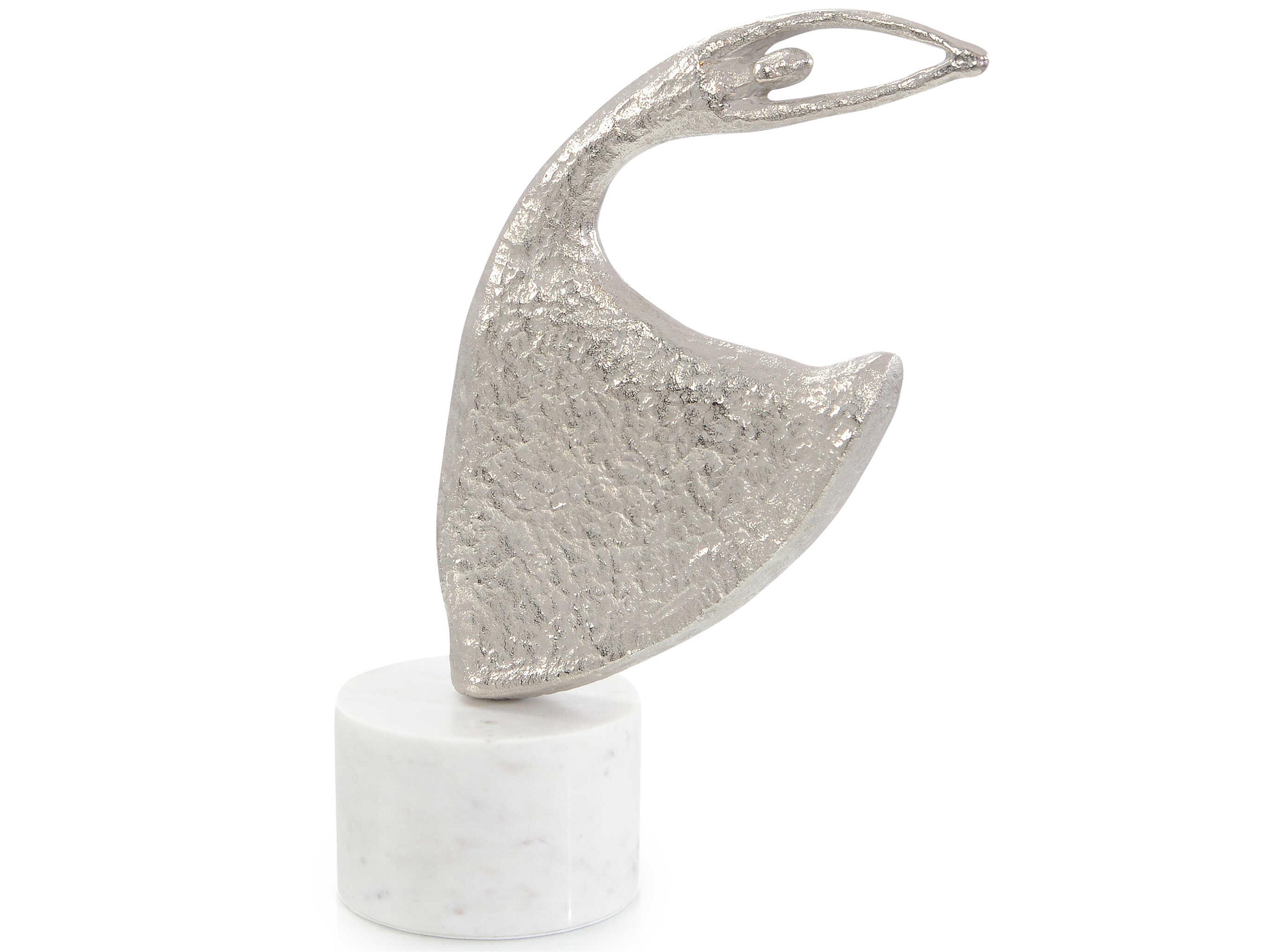 Nickel Windswept Waltz Sculpture