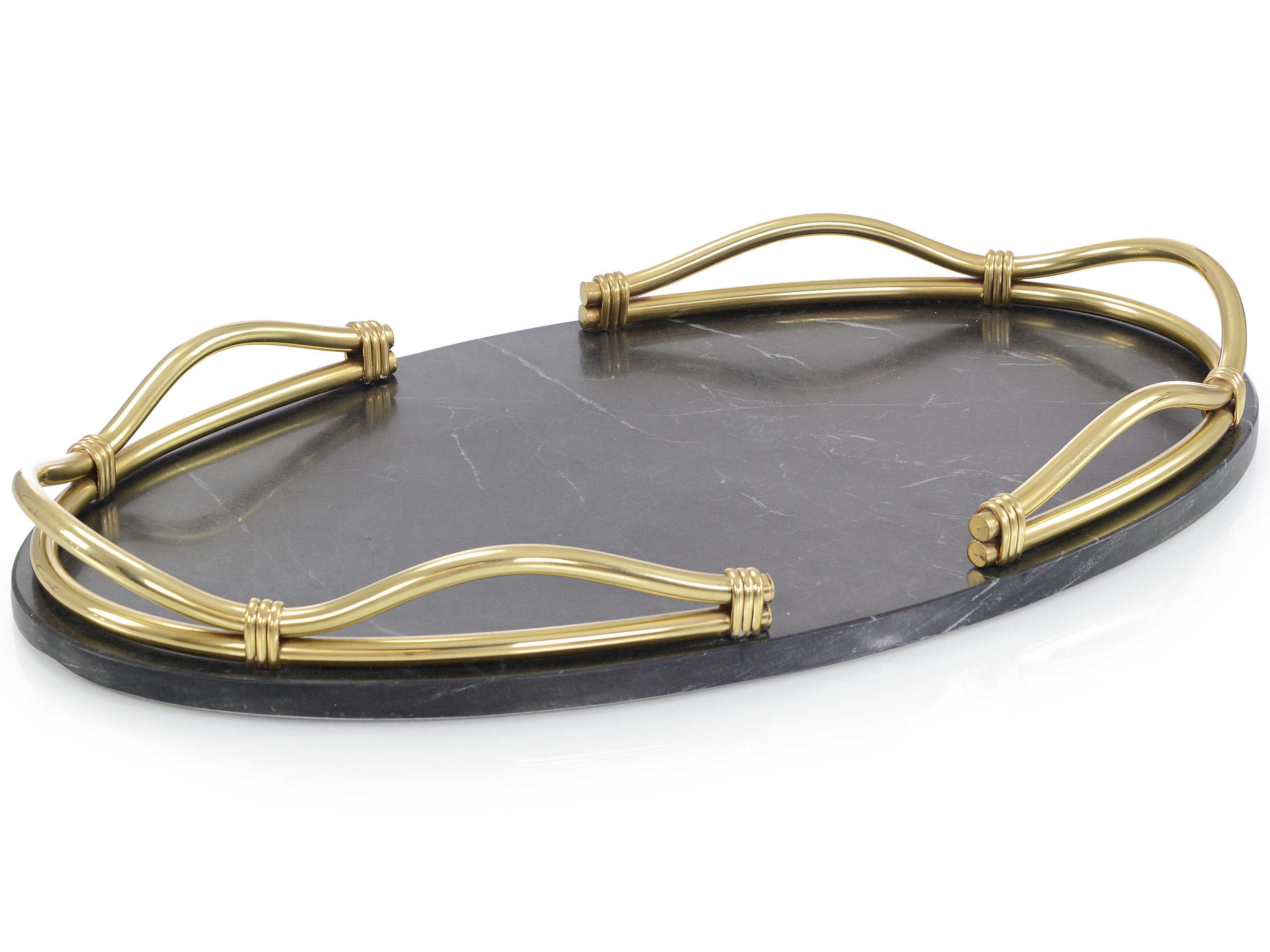 Black Gathering Knot Serving Tray