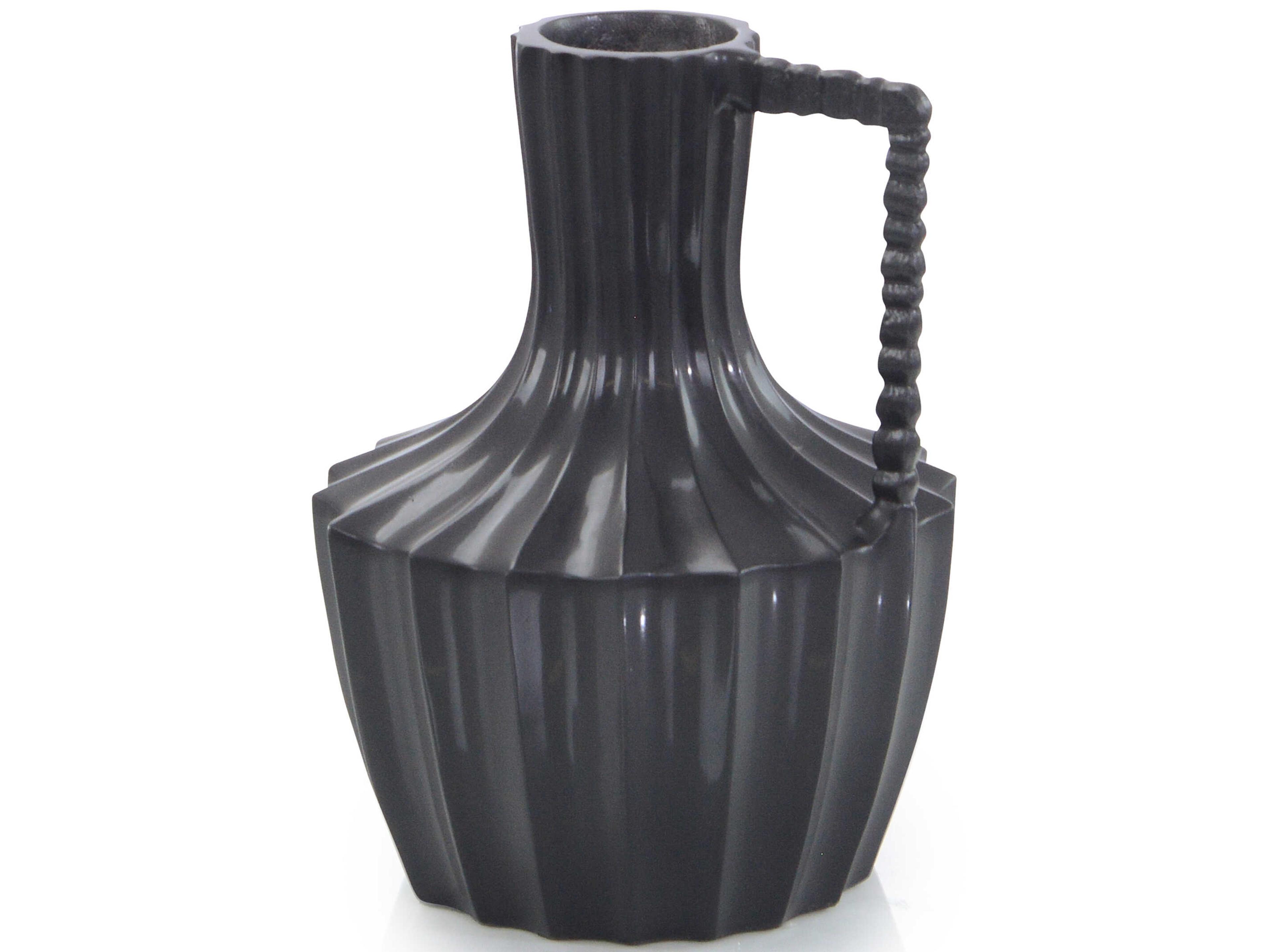 John Richard Black Mykonos Vase