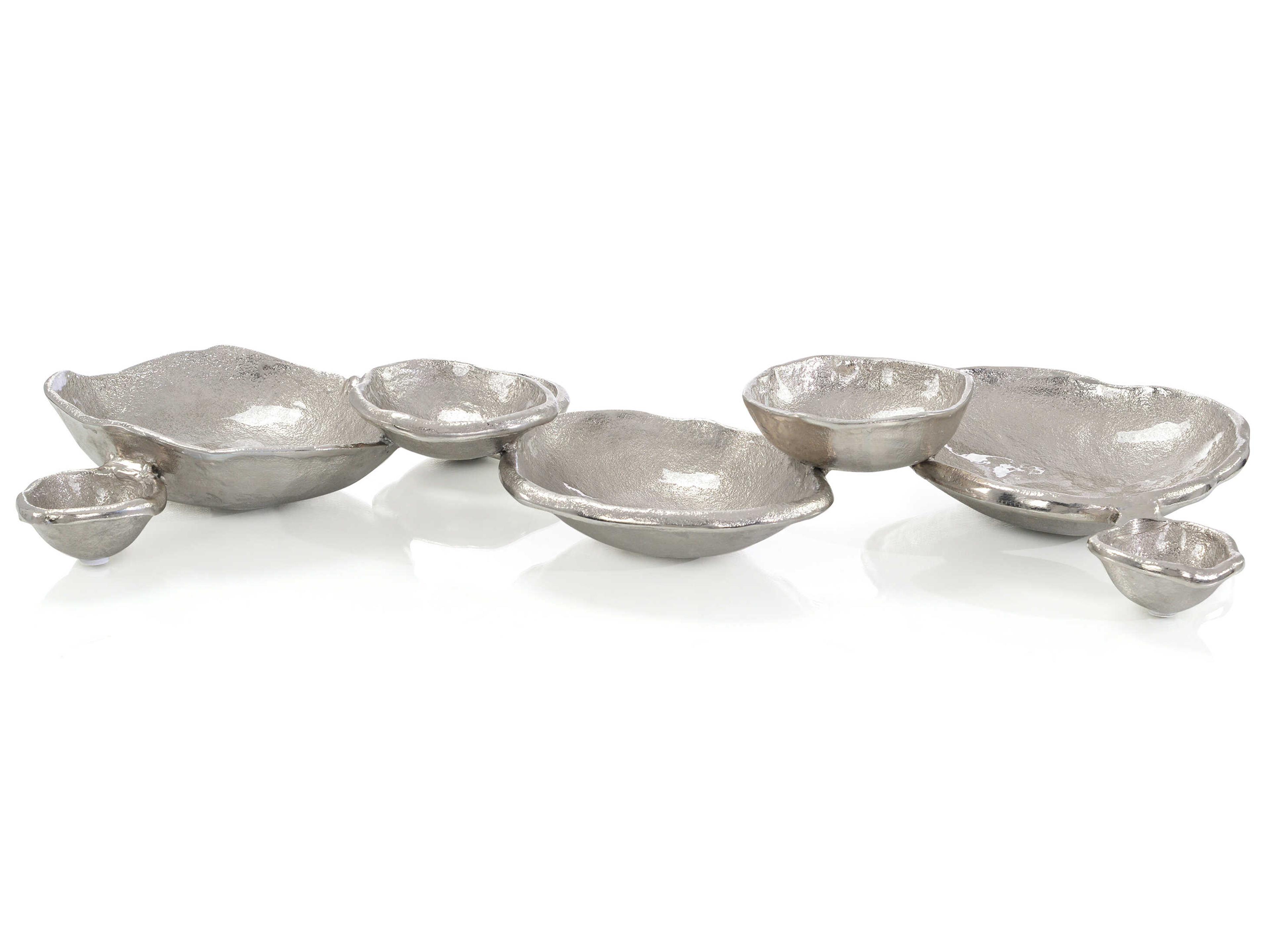 Washed Nickel Bubble Decorative Bowl