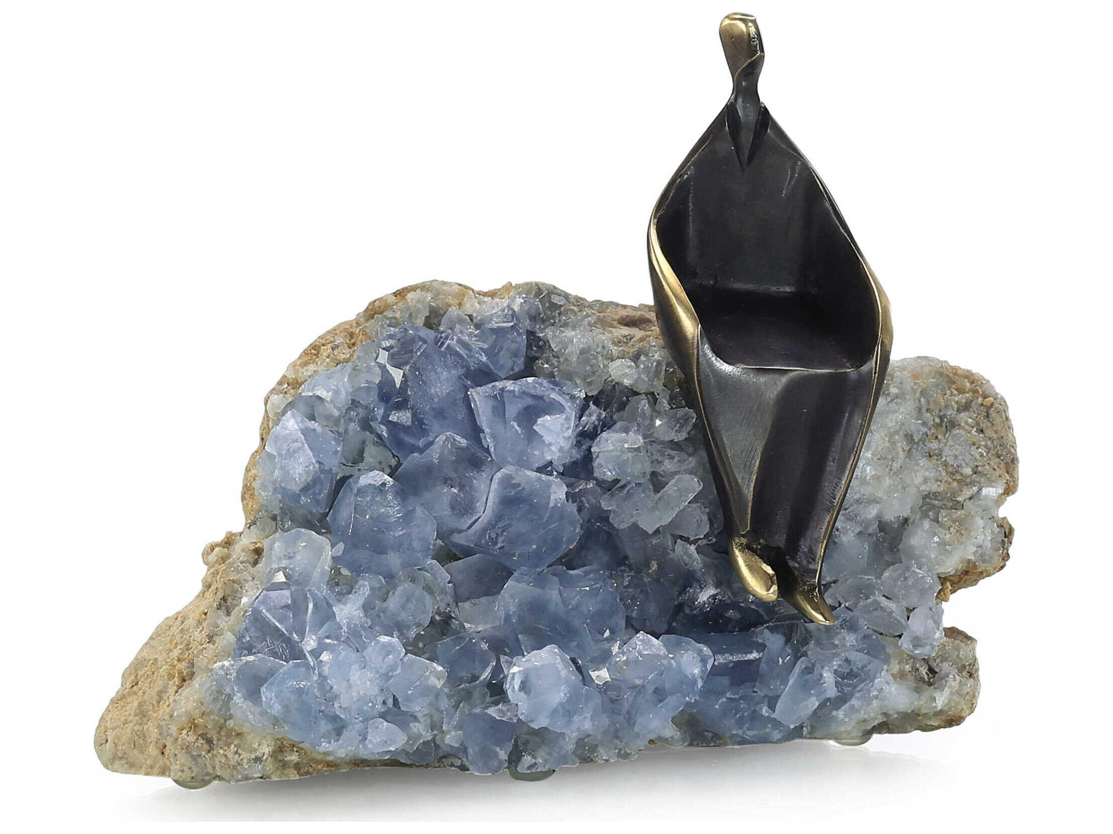 John Richard Cloaked Figure on Kyanite-III Sculpture