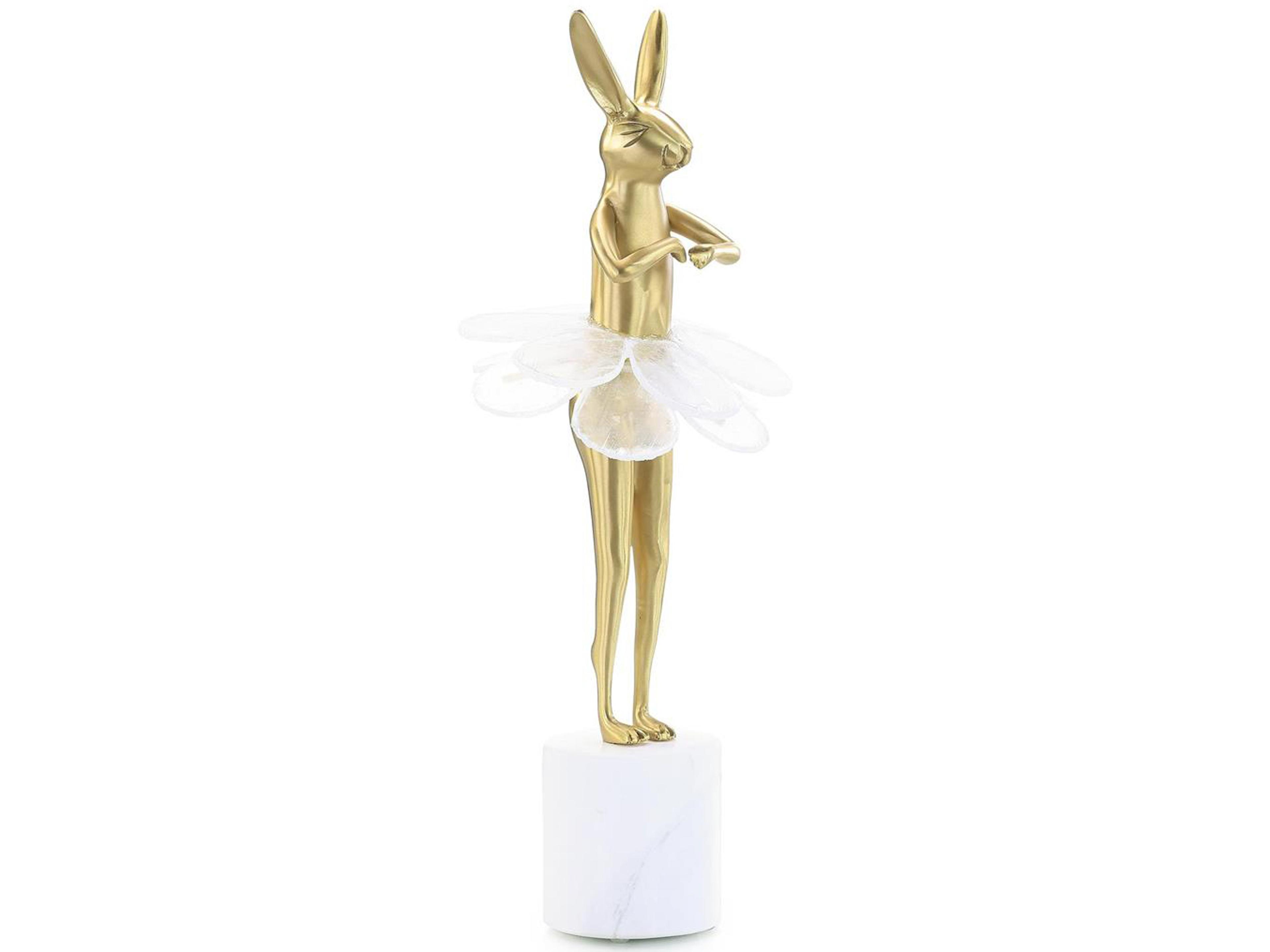 John Richard Ballerina Bunny on Marble Base-I Sculpture