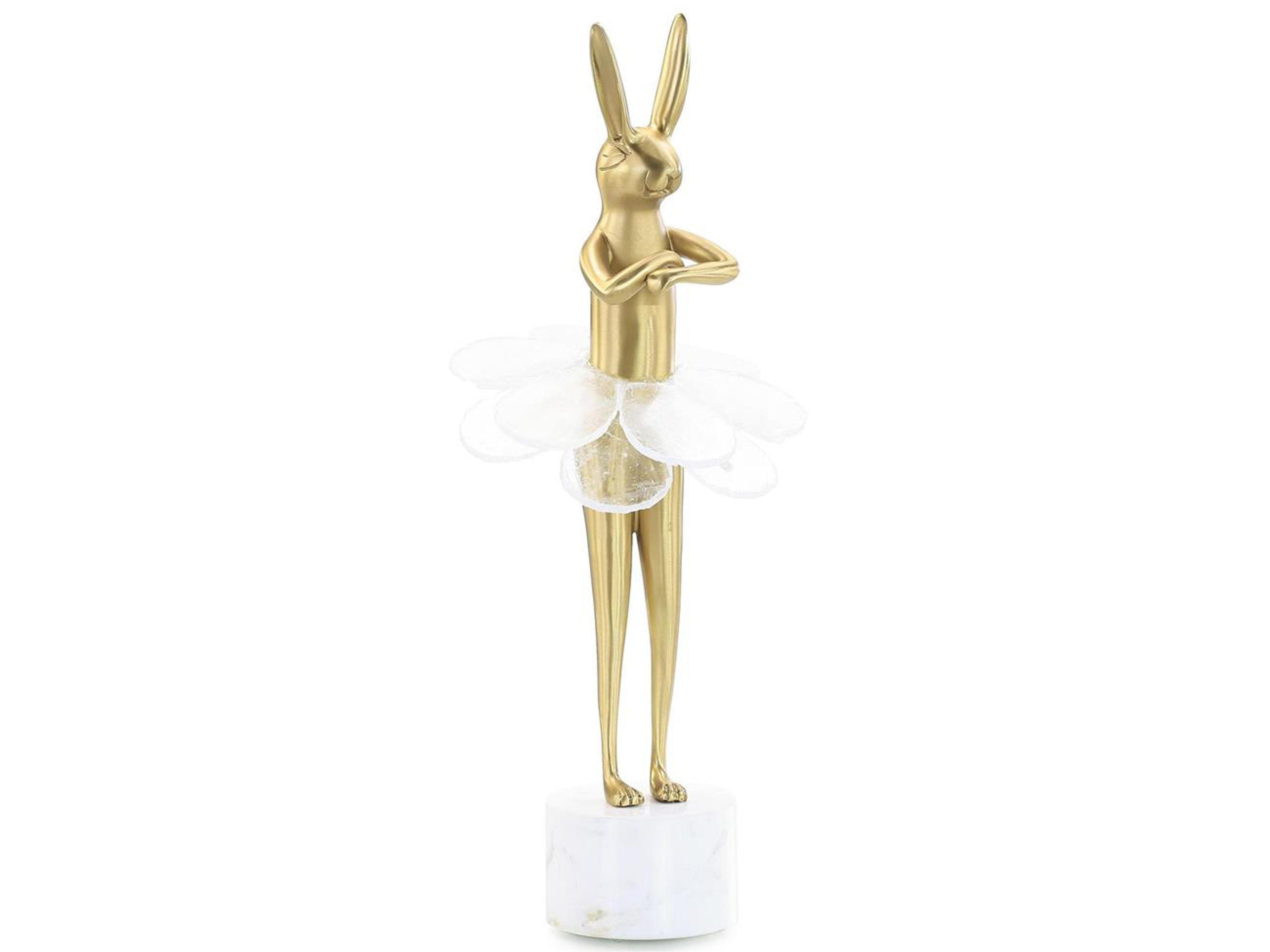 John Richard Ballerina Bunny on Marble Base-II Sculpture