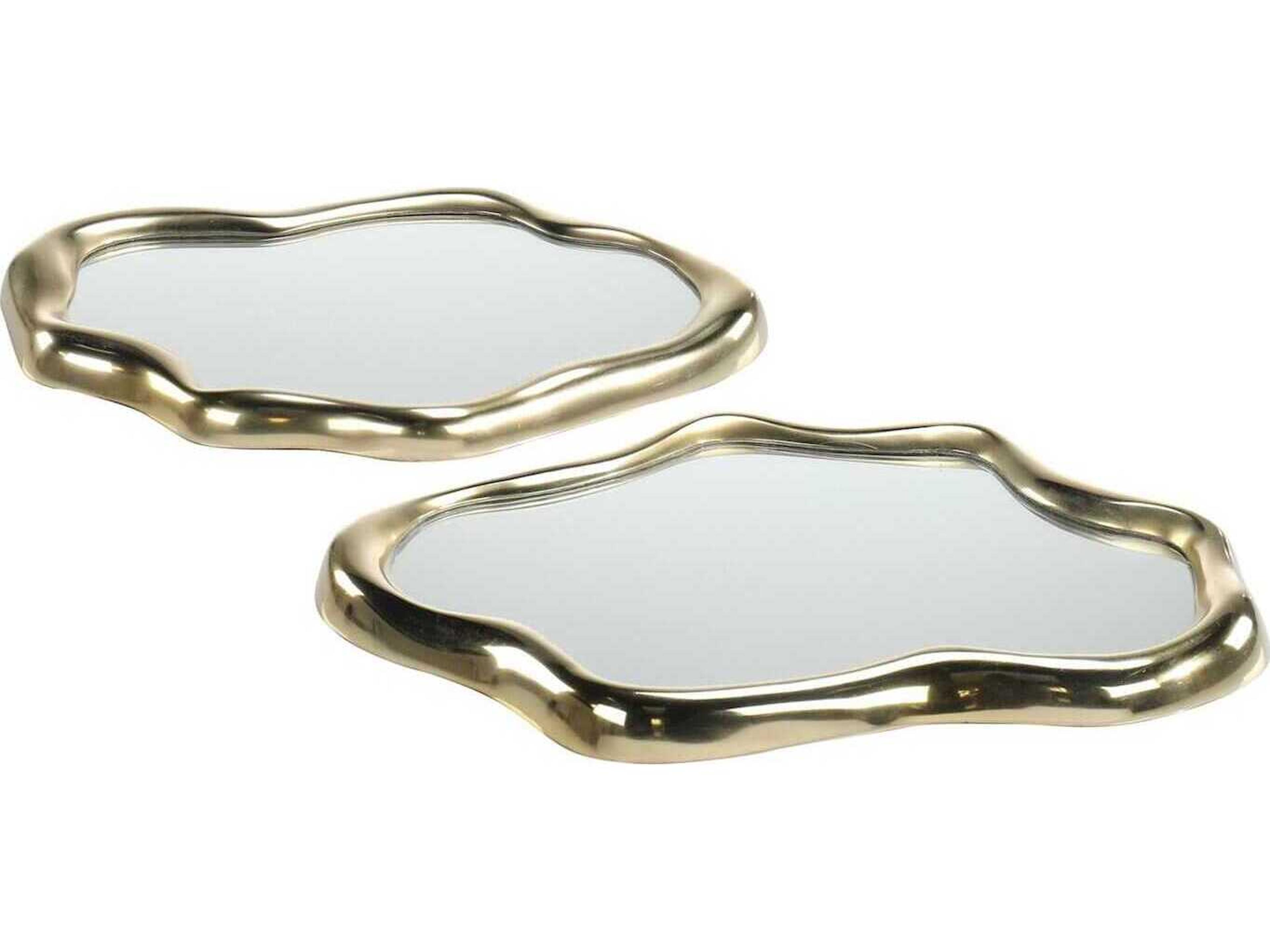 John Richard Flowing Gold Tray Set of 2