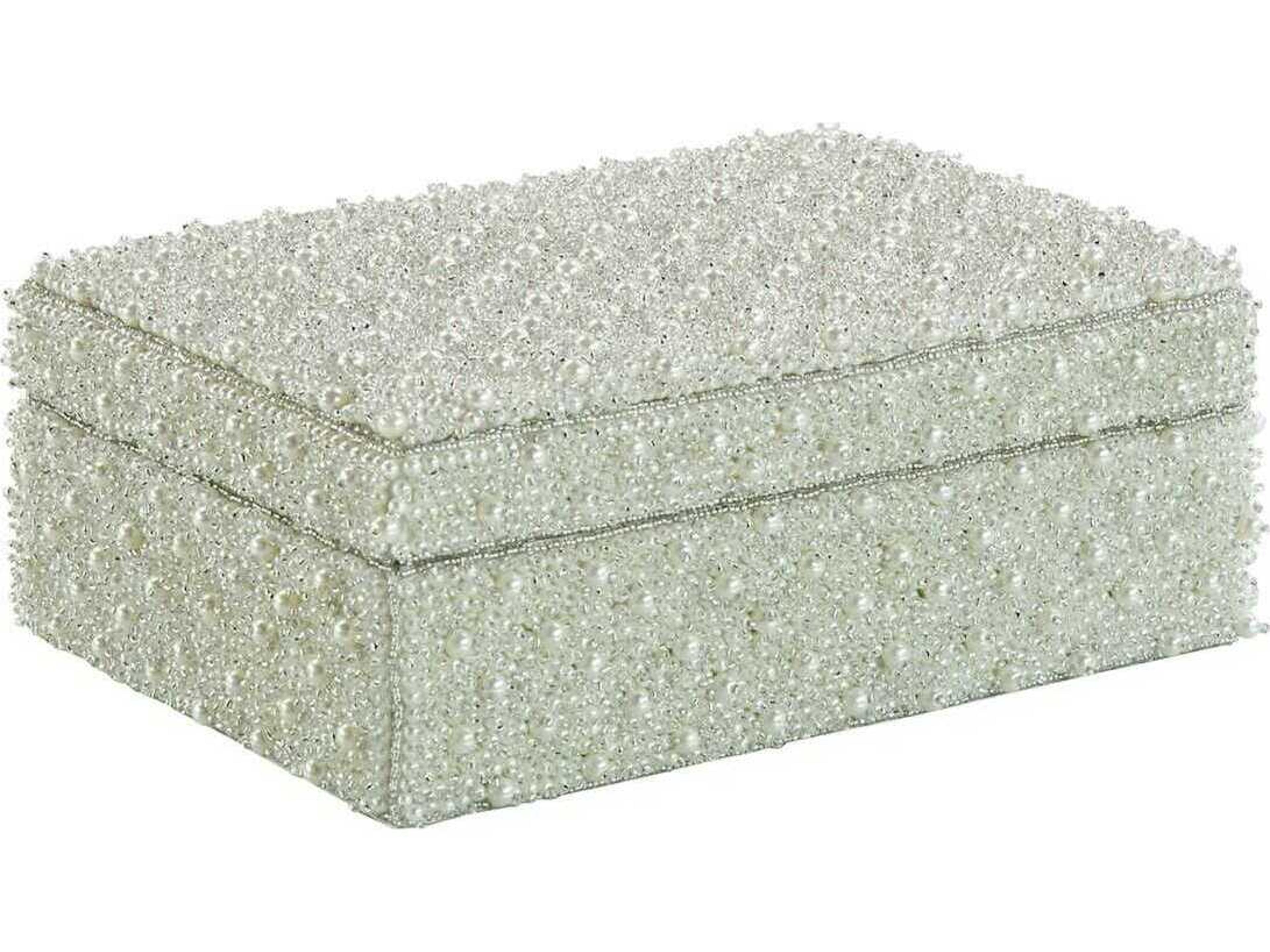 John Richard Ivory Pearlescent Beads Box