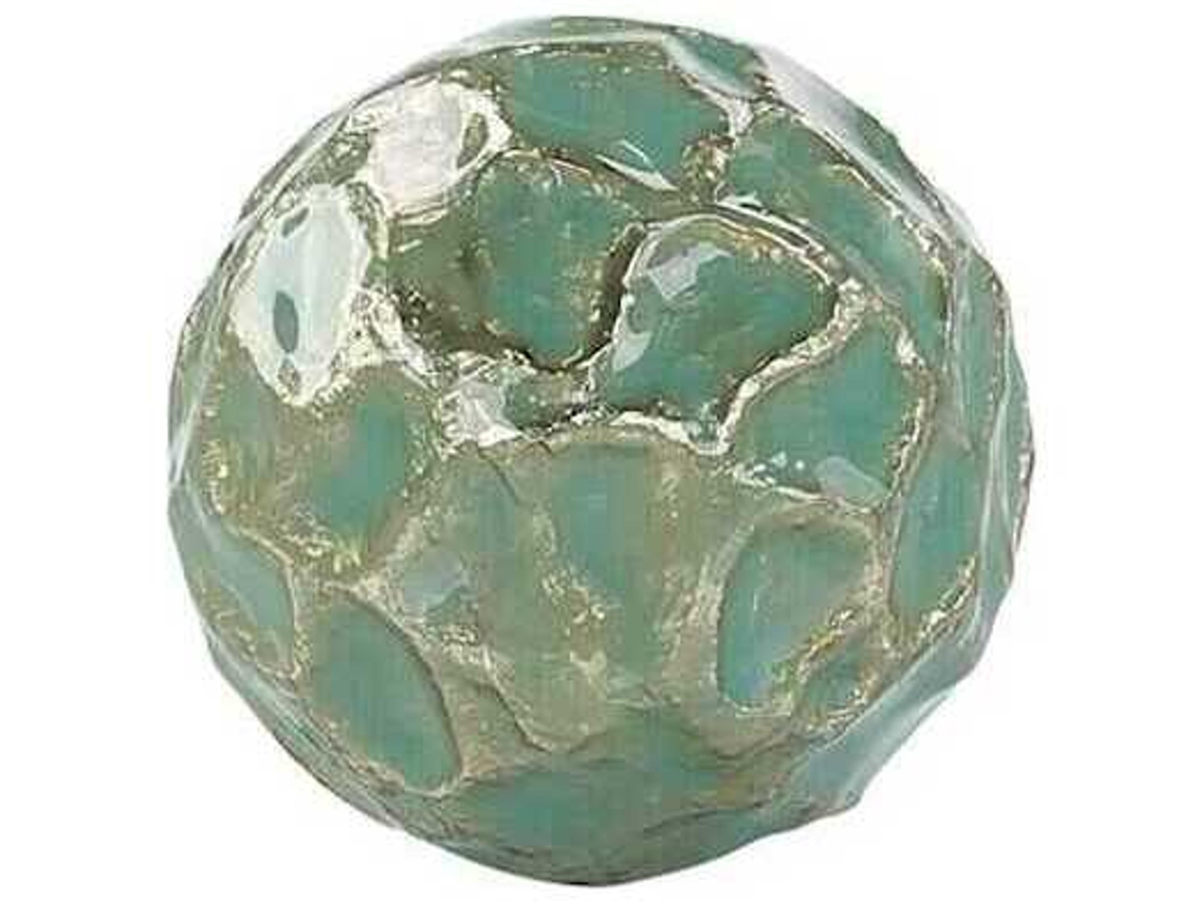 Green and Gold Textural Orb