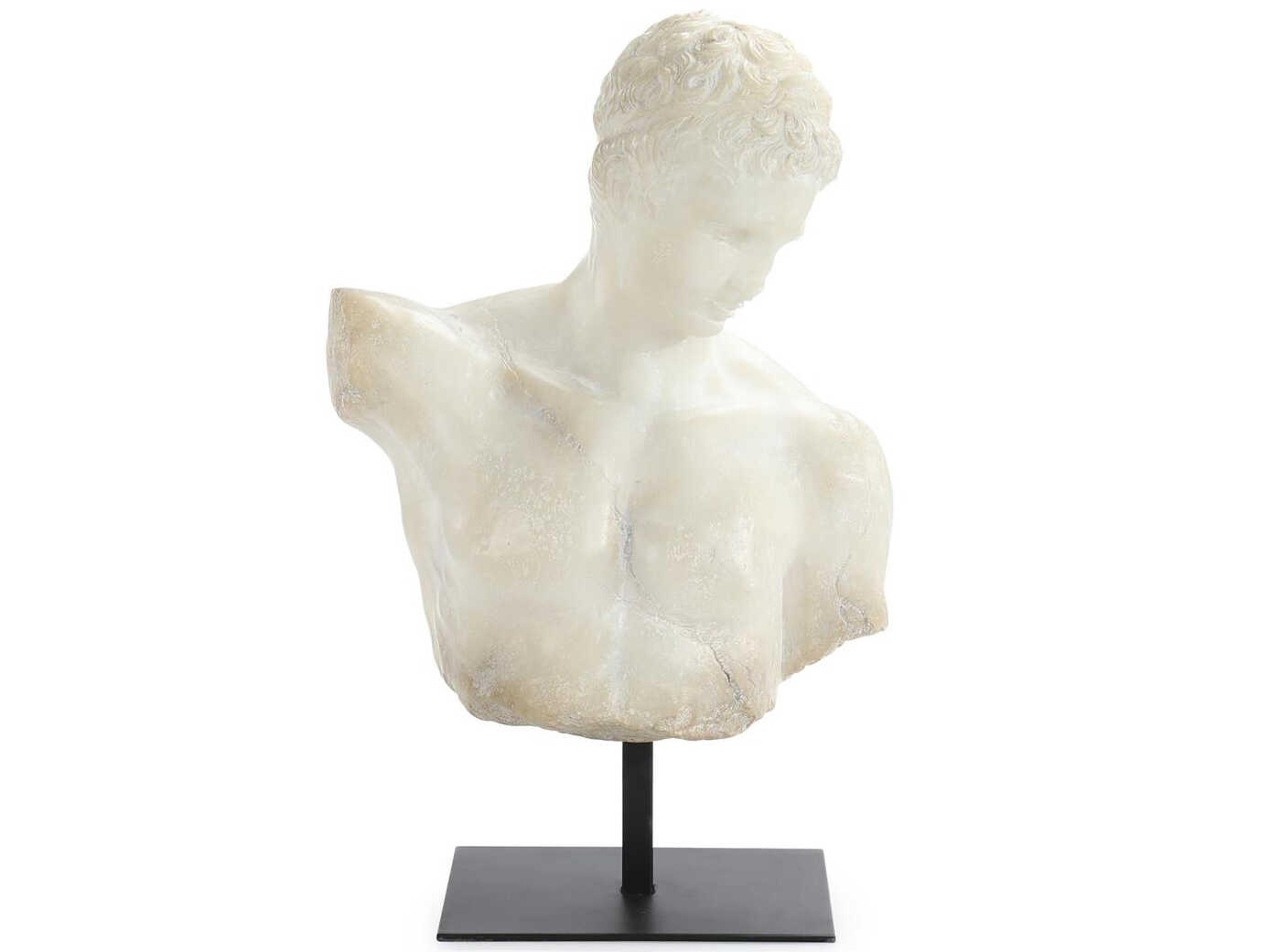 John Richard White Greek Bust Sculpture