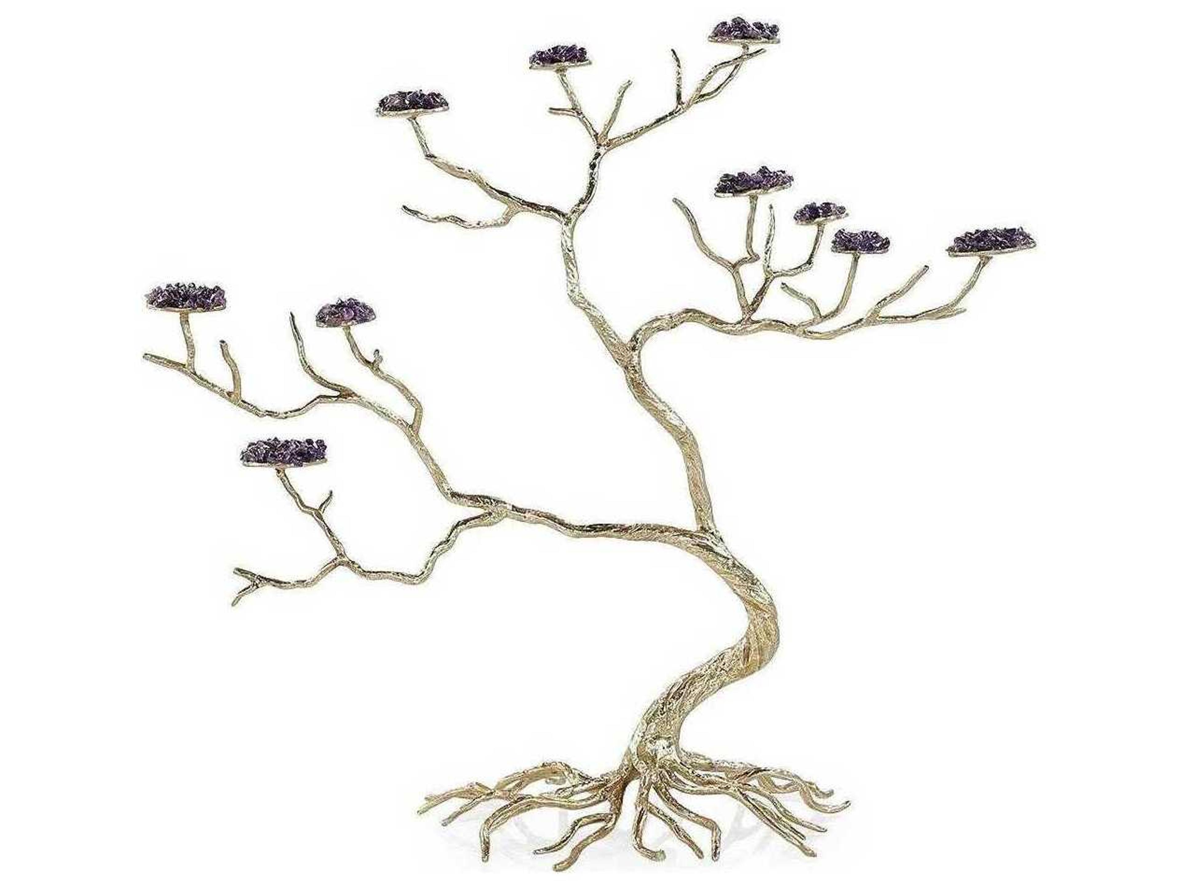 Brass Crystal Canopy Sculpture