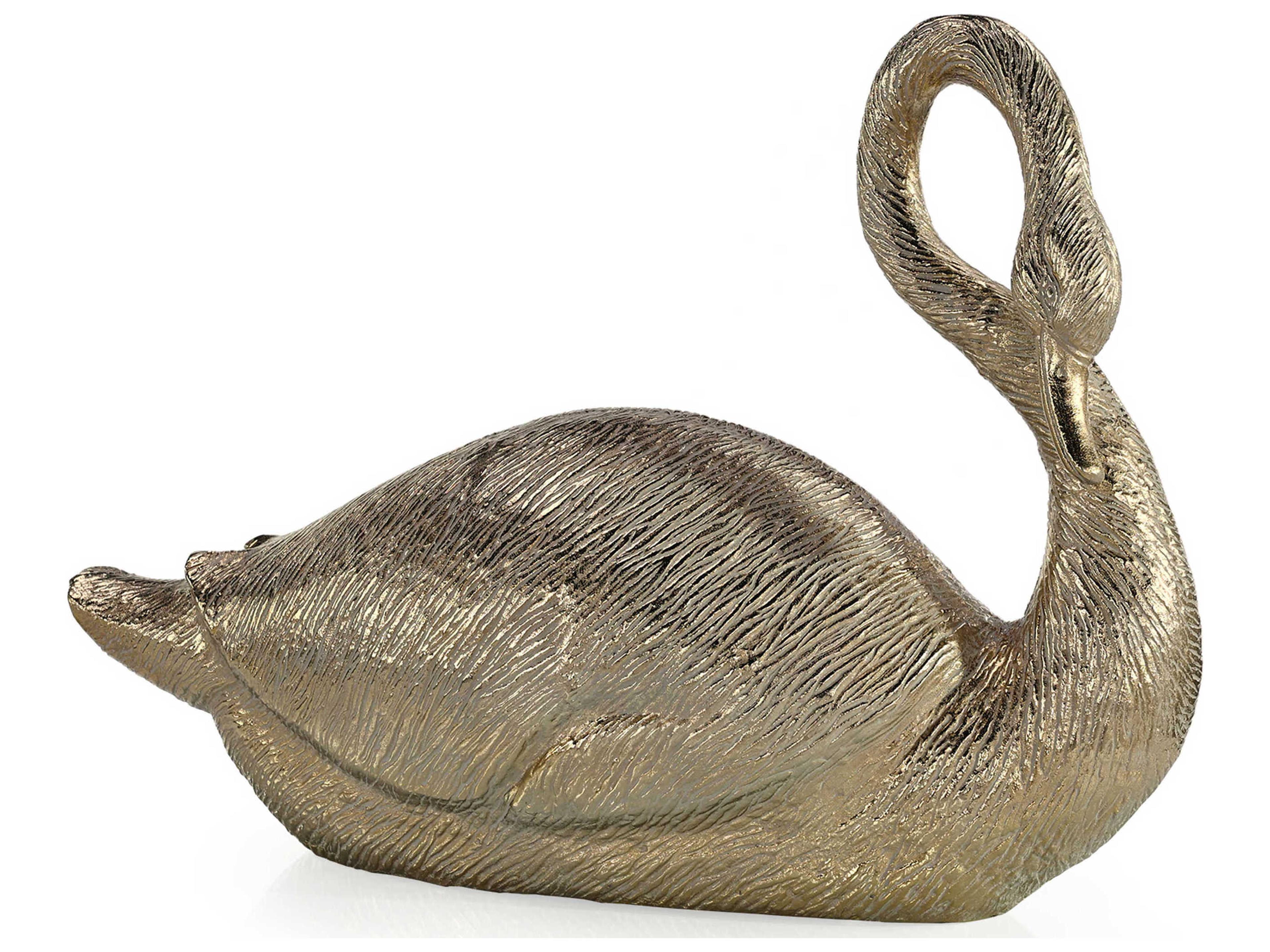 John Richard Champagne Swan Sculpture
