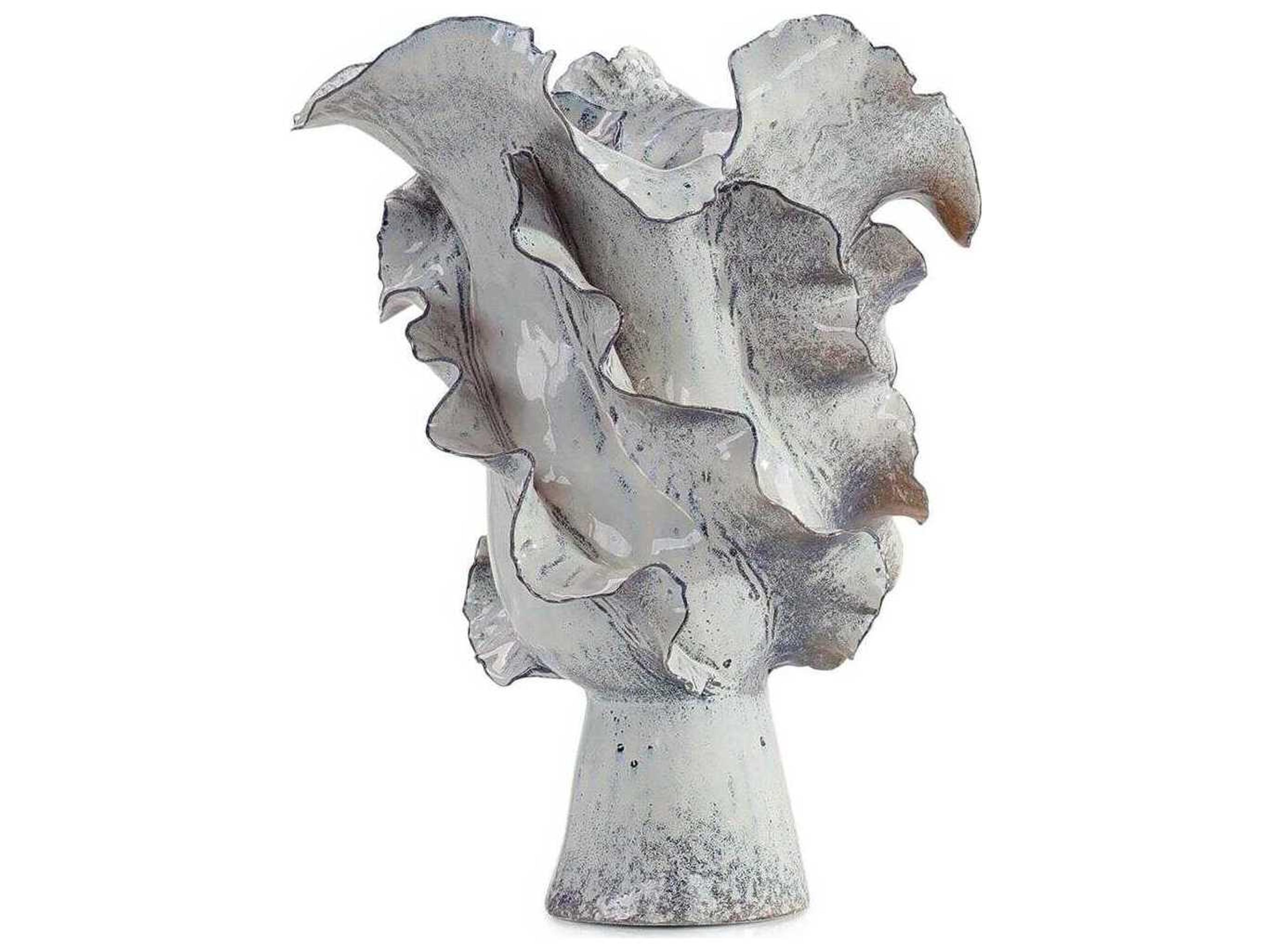 Waved Porcelain Vase