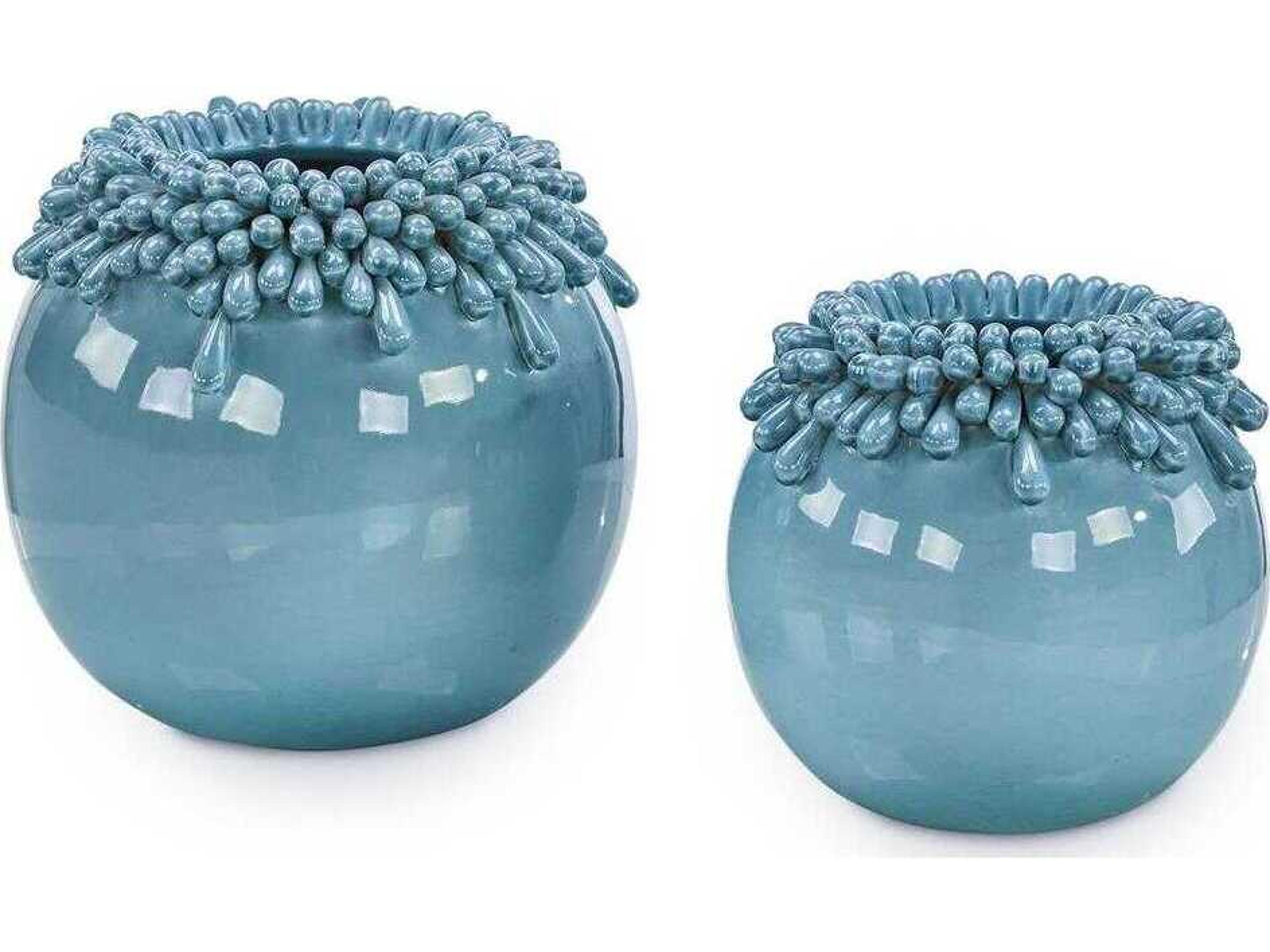 John Richard Blue Brigid Vase Set of 2