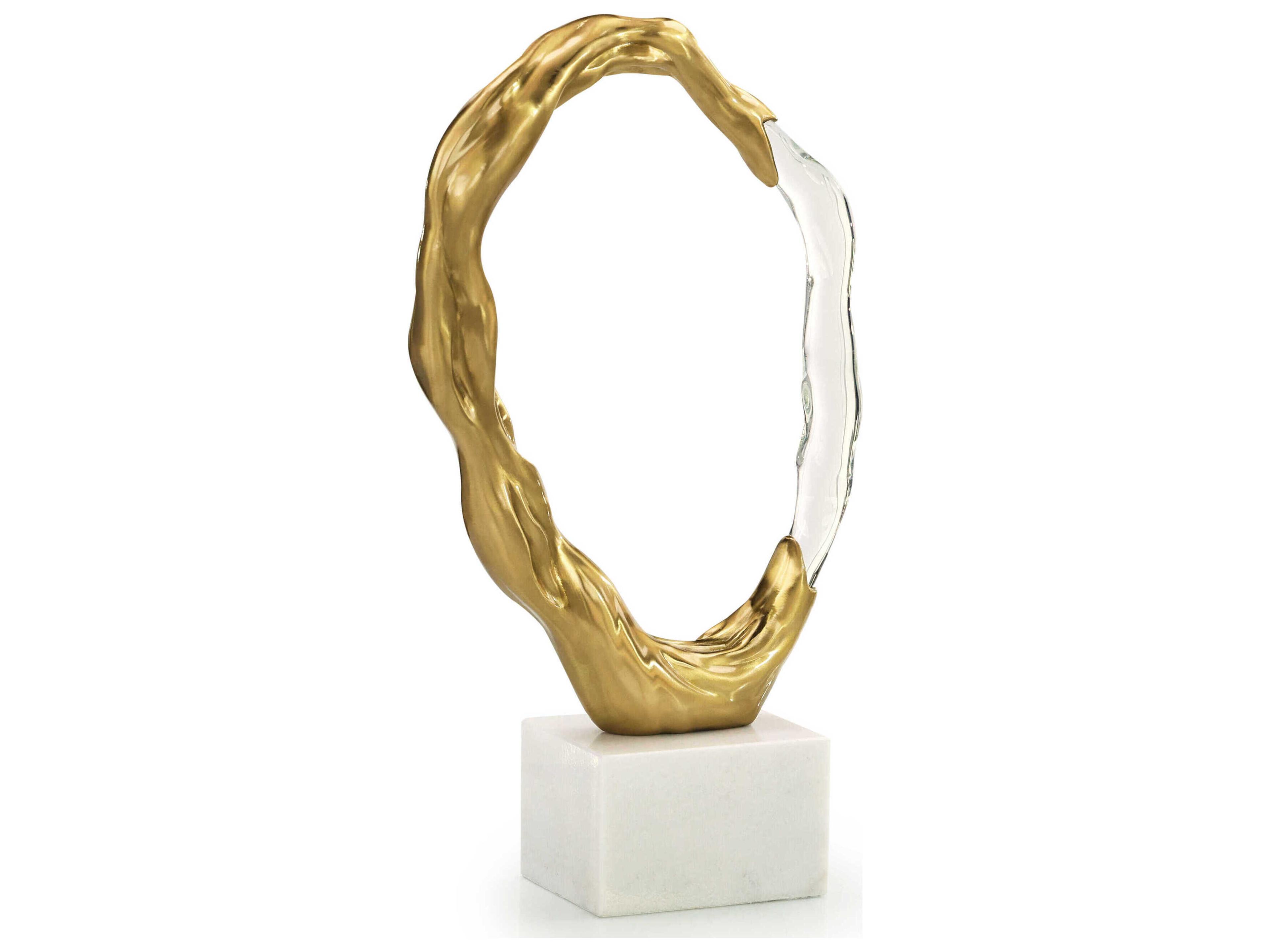 Brass Metallic Ice Sculpture