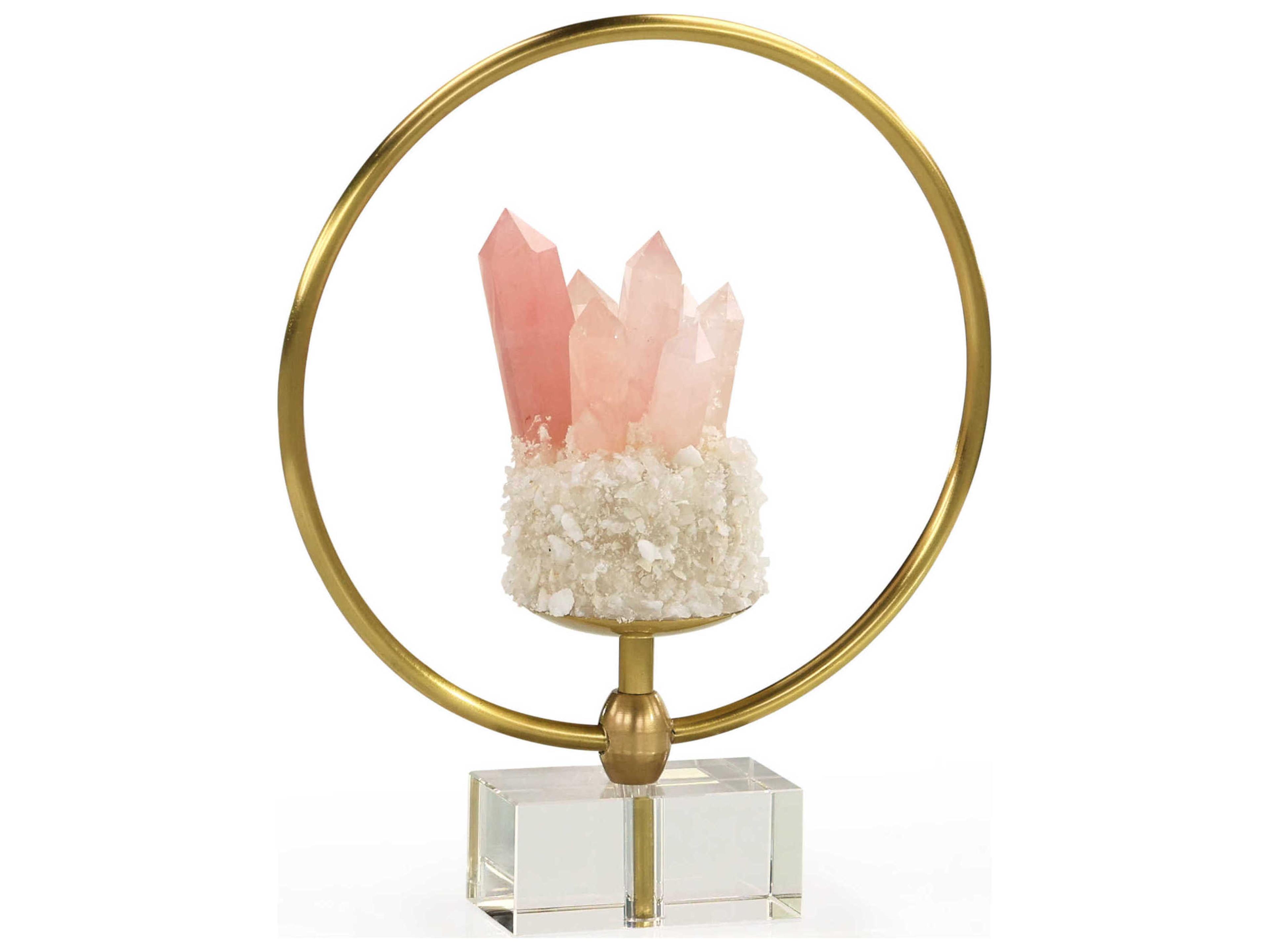 John Richard Encircled Rose Quartz Sculpture